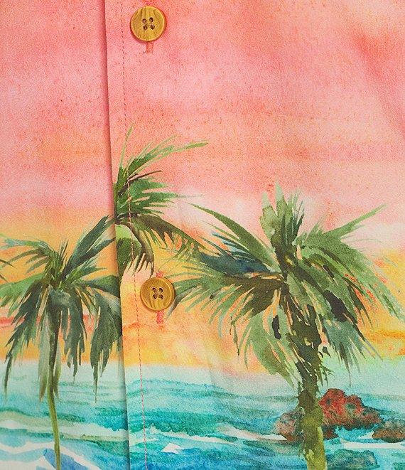 Caribbean Ombre Sunset Cabana Woven Top Product Image