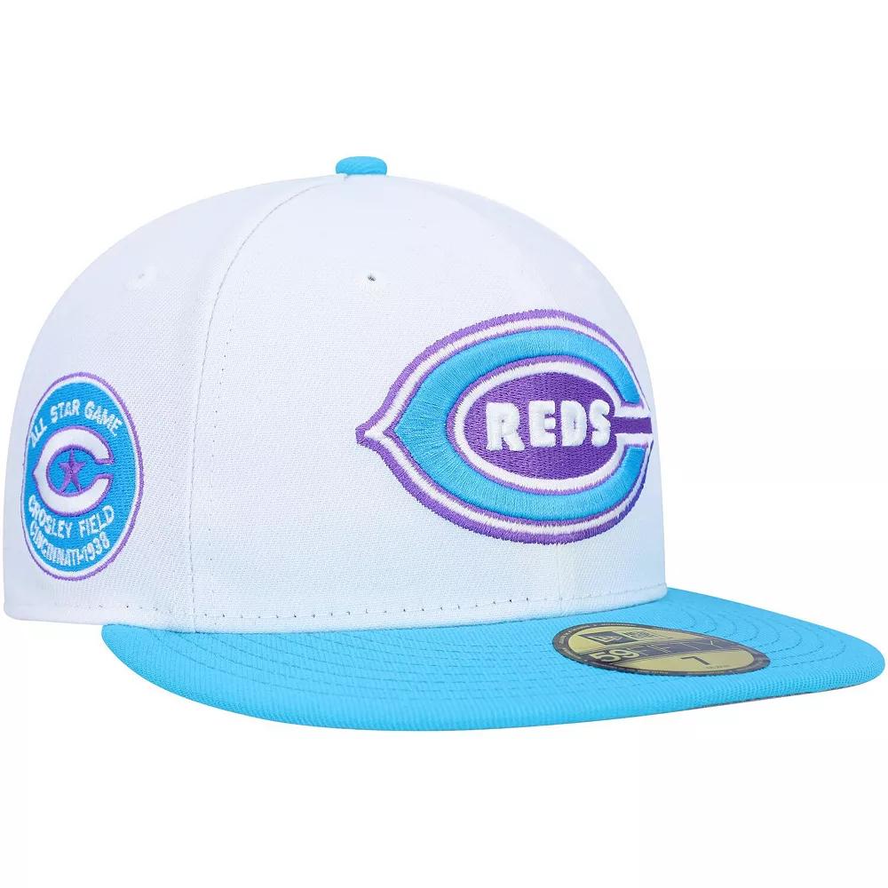 Men's New Era White Cincinnati Reds 1938 MLB All-Star Game Vice 59FIFTY Fitted Hat,  Product Image