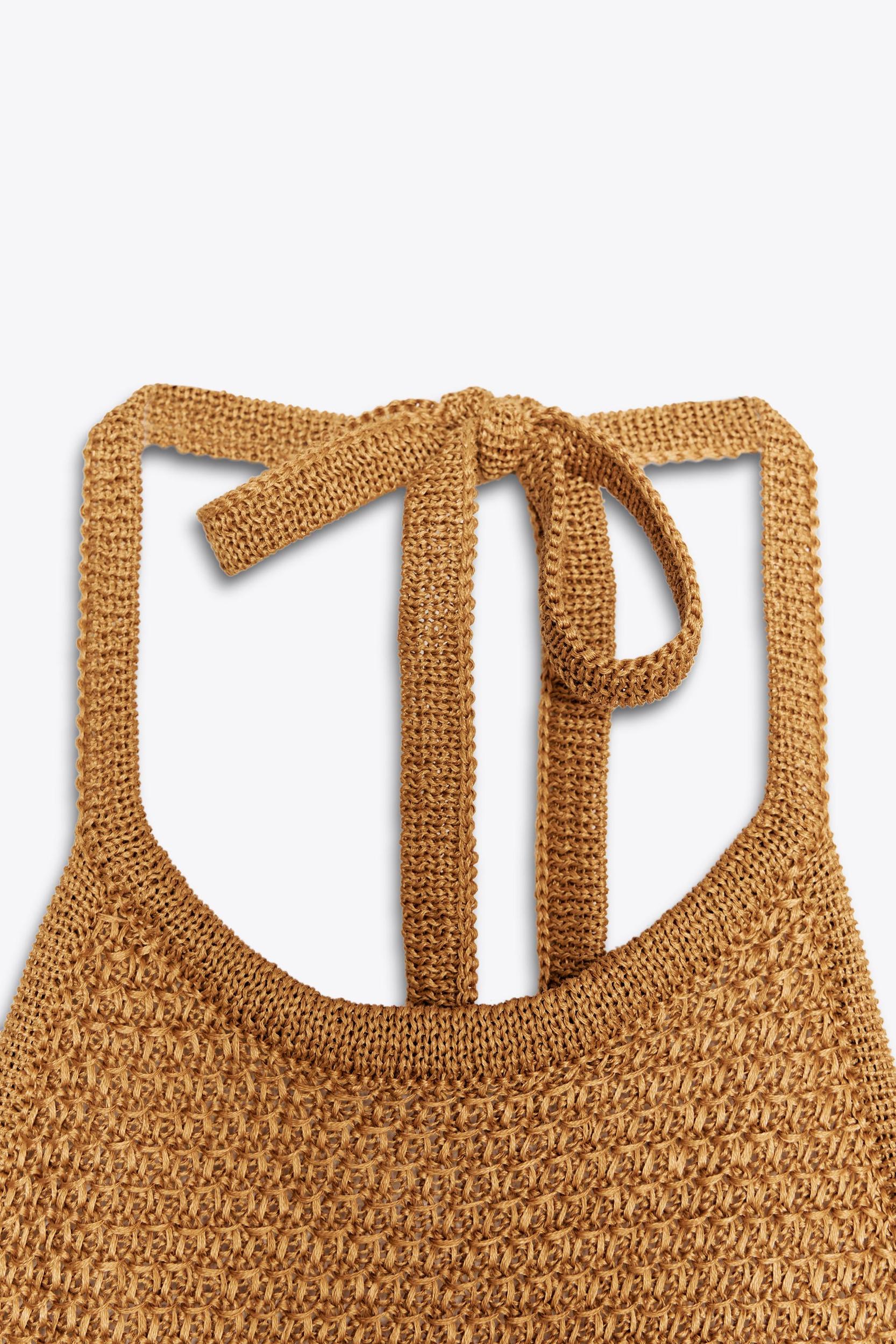 HALTER KNIT CUT OUT DRESS Product Image