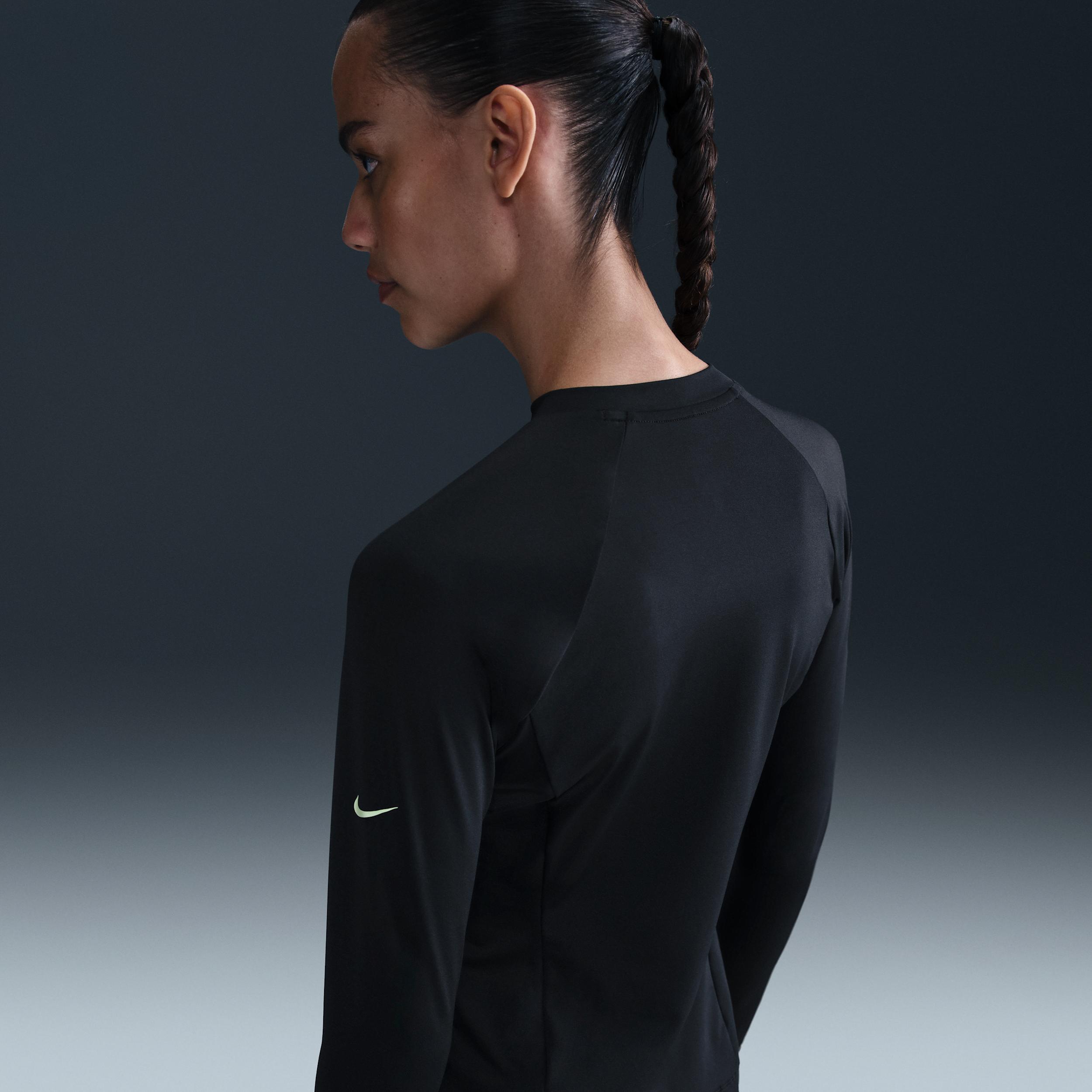 Nike Womens Swim Essential Long-Sleeve Zip Hydroguard | NESSF325-001 Product Image
