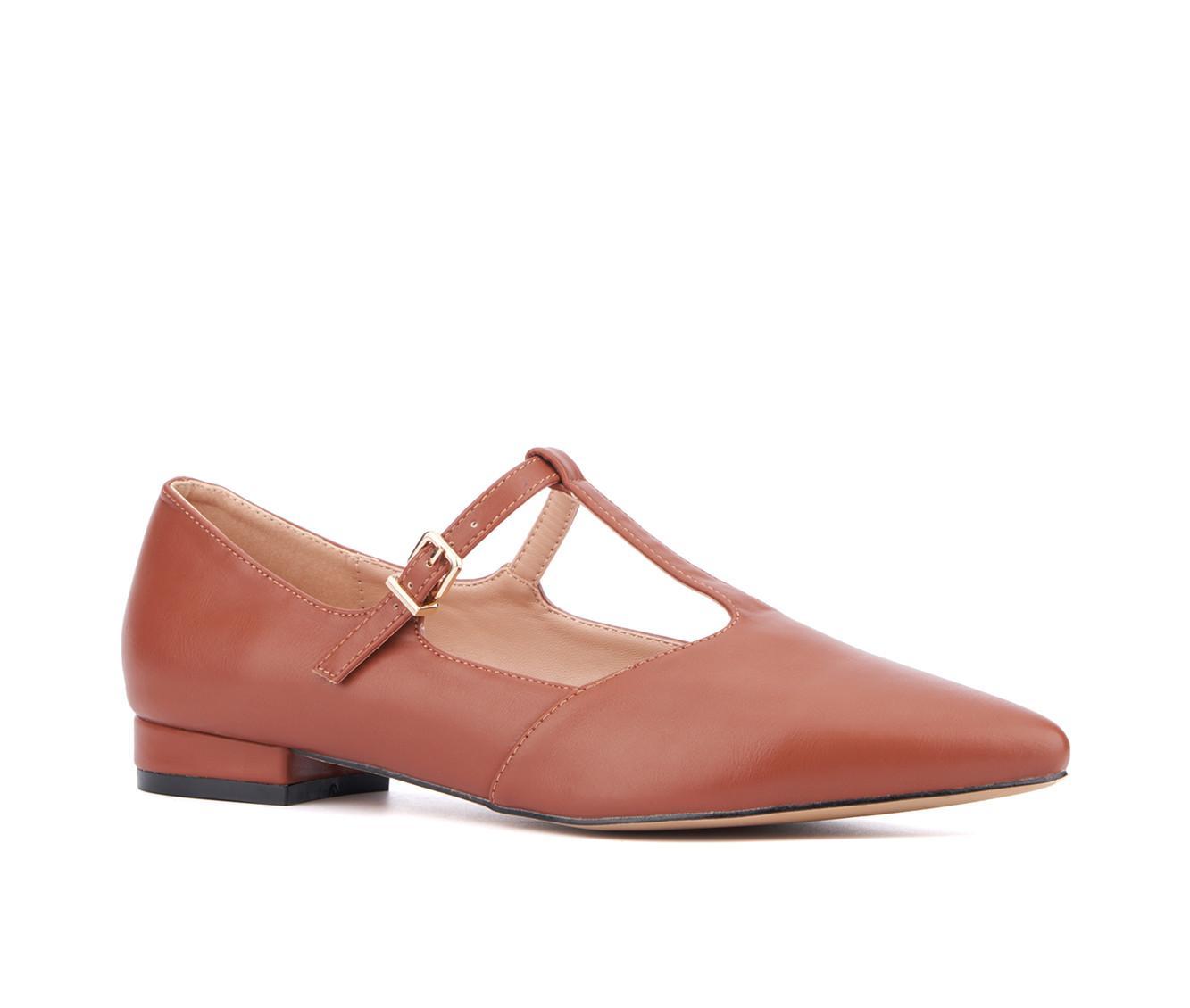 Women's New York and Company Vlada T-Strap Mary Jane Flats Product Image