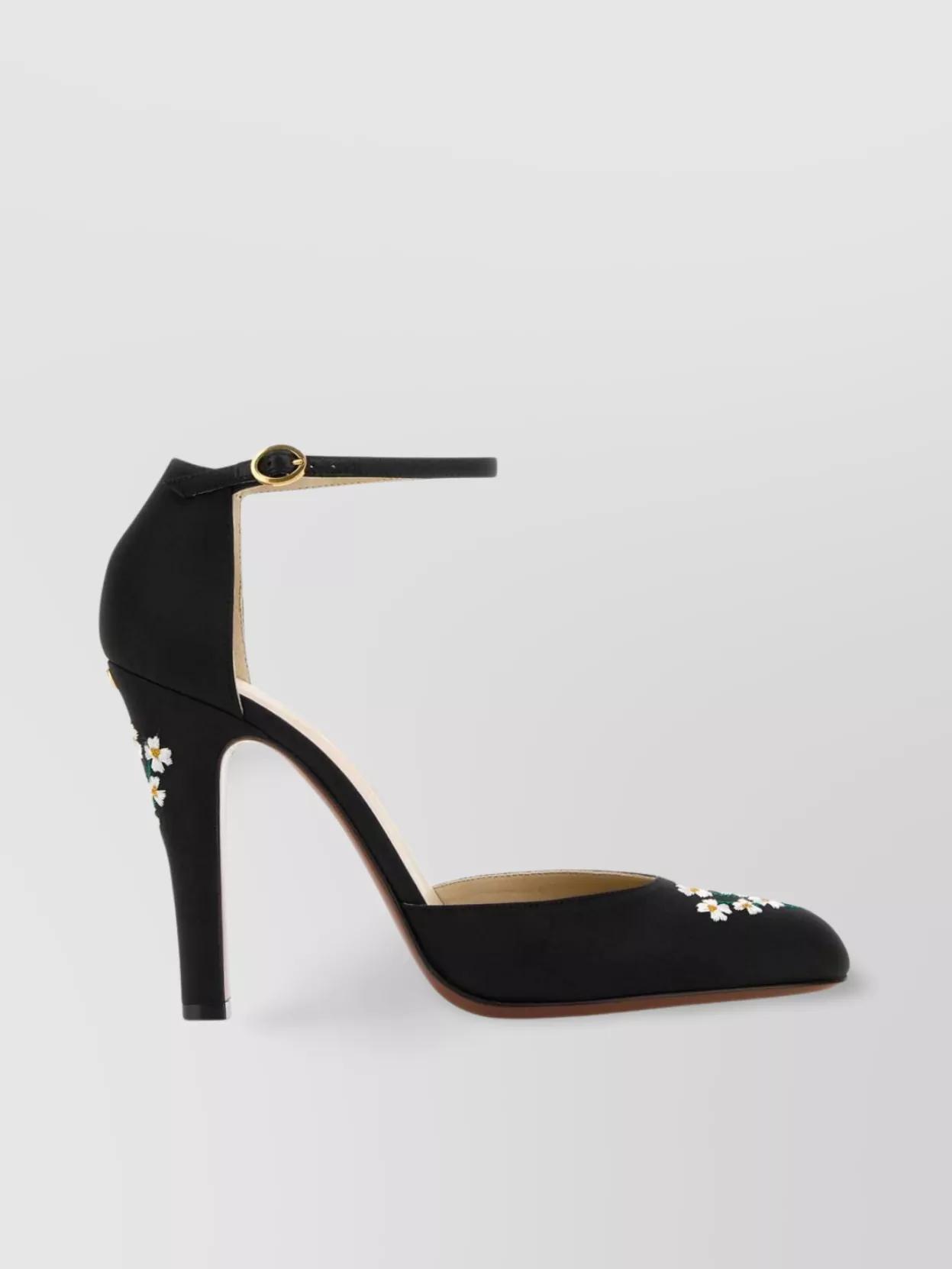 VALENTINO GARAVANI Black Fabric Hi Dolly Pumps Product Image
