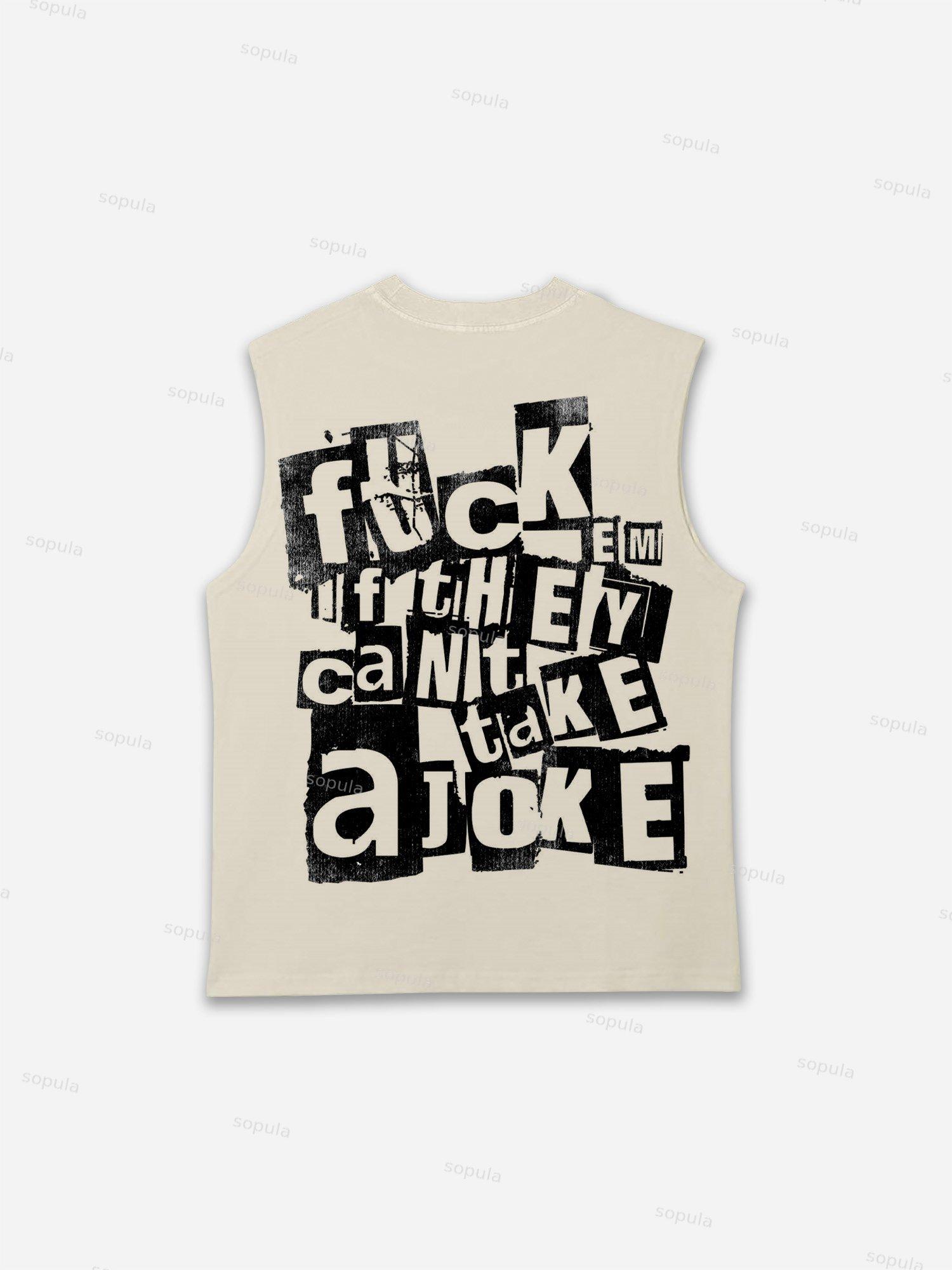 Abstract Portrait People Collage Vintage Graphic Tank Top Product Image