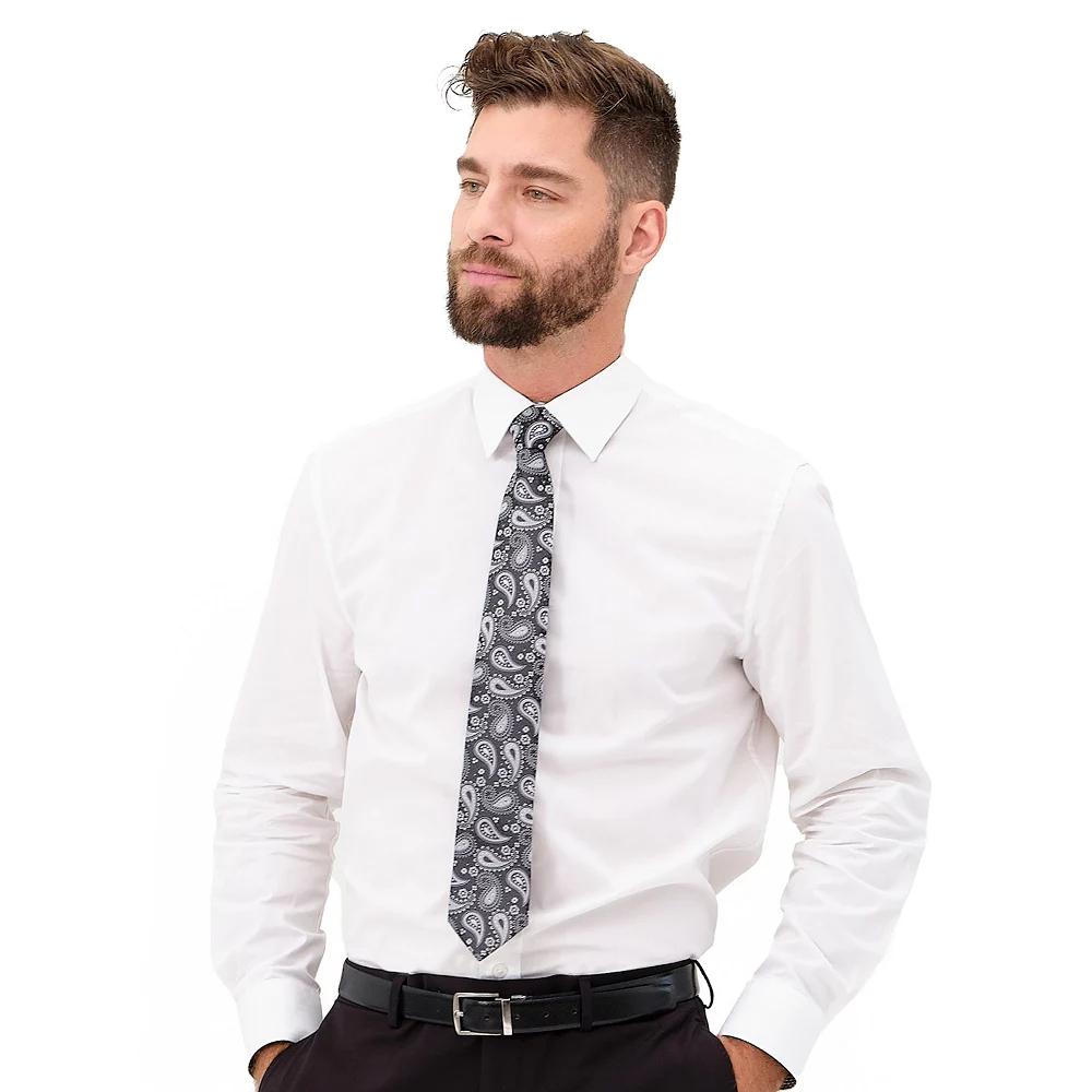 Men's Nick Graham Modern-Fit Stretch Dress Shirt & Tie Set,  Product Image