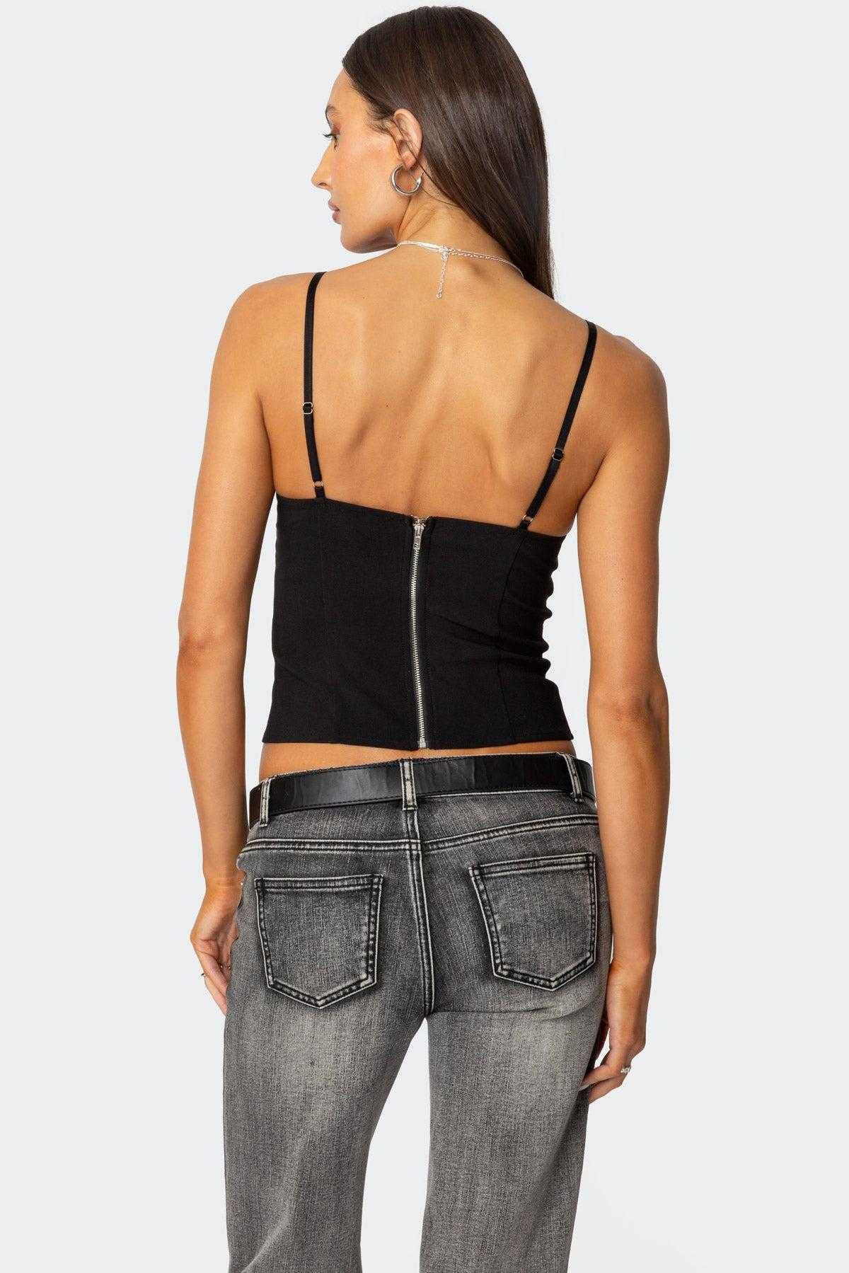Liana Cut Out Tank Top Product Image