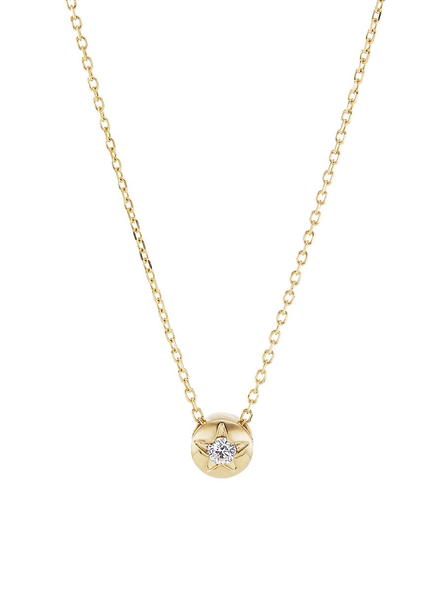 Womens Tarot Limperatrice 18K Gold & Diamond Star Necklace Product Image