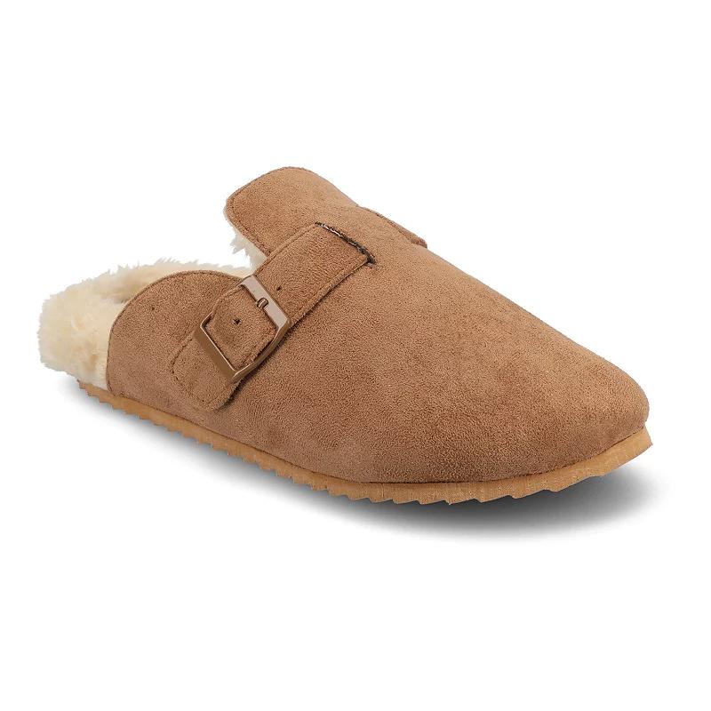 Journee Ardenn Women's Slip-On Scuff Slippers,  Product Image