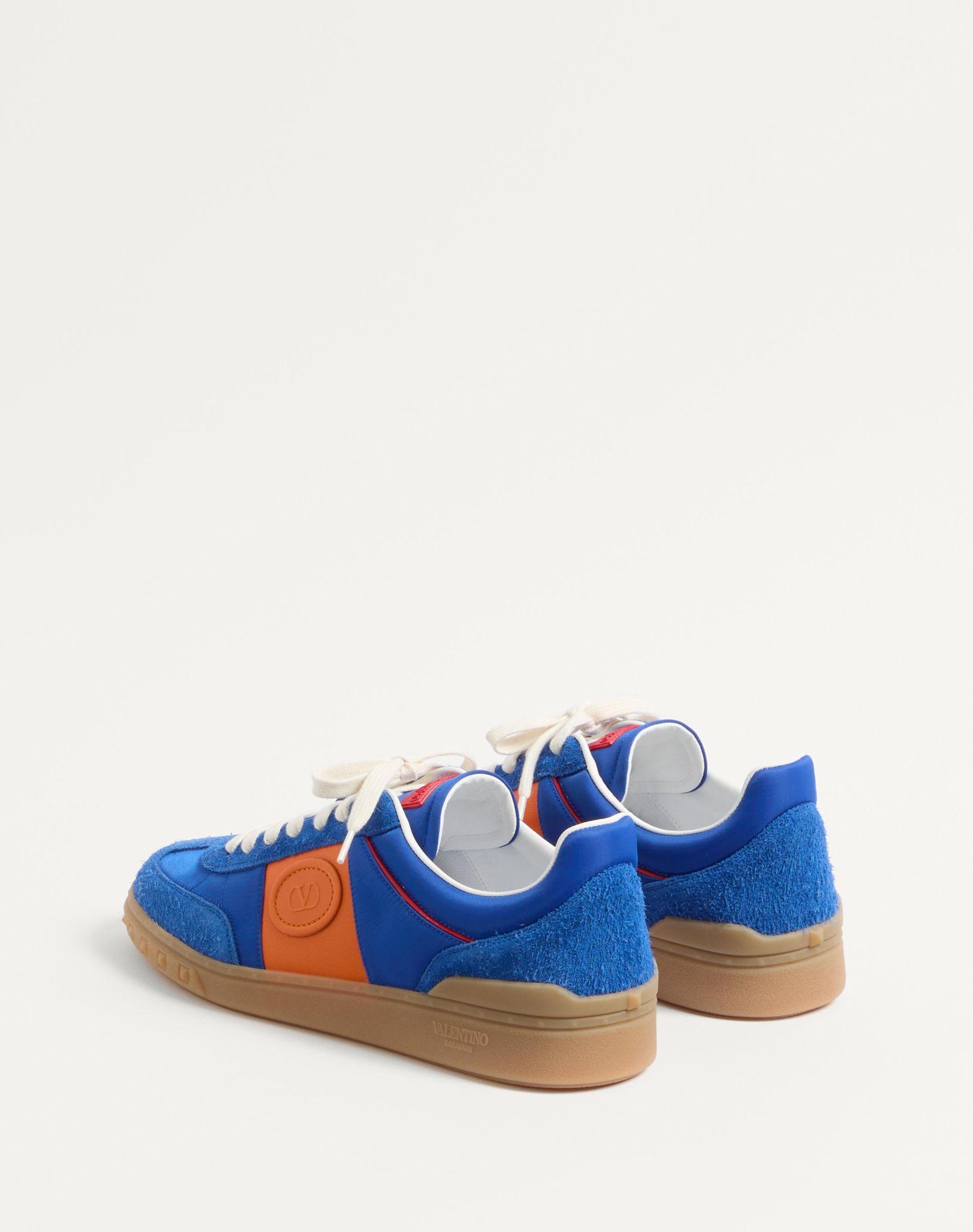 Upvillage Low Top Sneaker In Crust Leather And Nylon Product Image