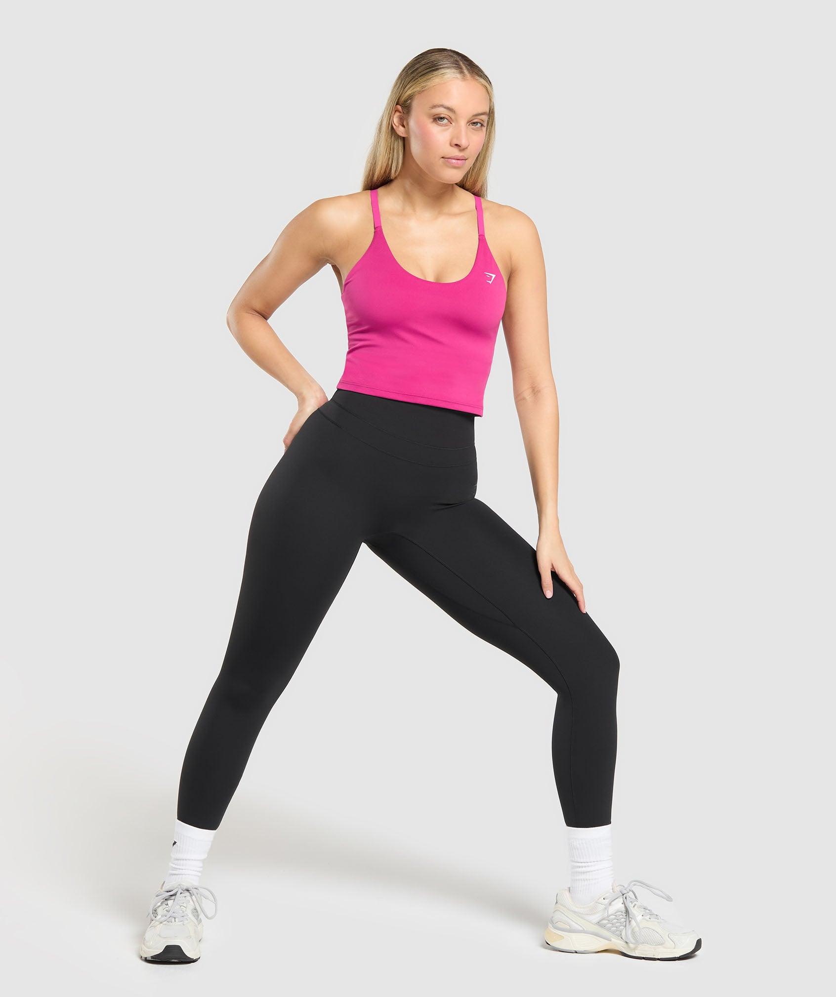 Gymshark Everyday Cami Tank With Shelf - Winning Pink Female Product Image