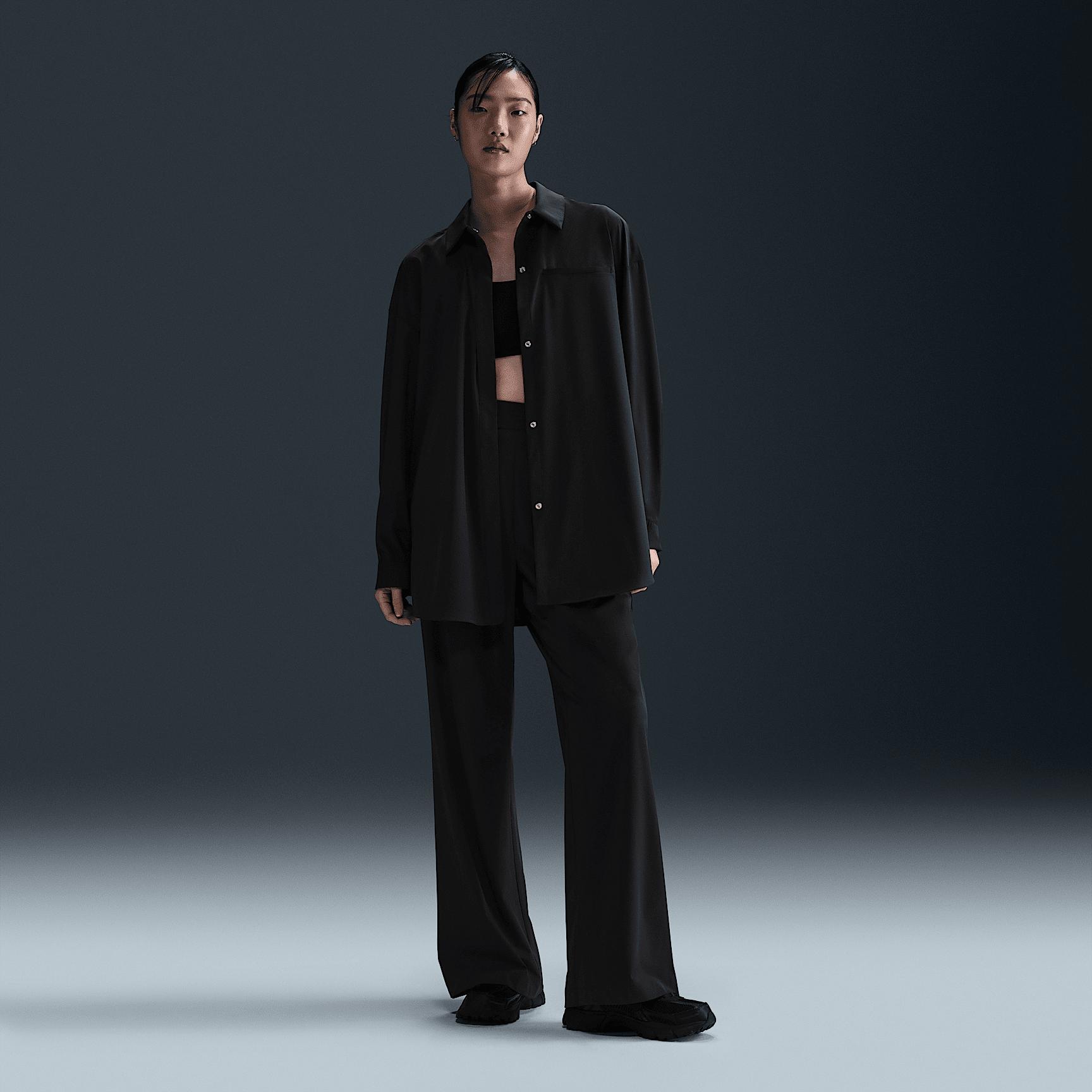 Nike Womens 24.7 PerfectStretch Dri-FIT Oversized Long-Sleeve Shirt | HM8385-455 Product Image