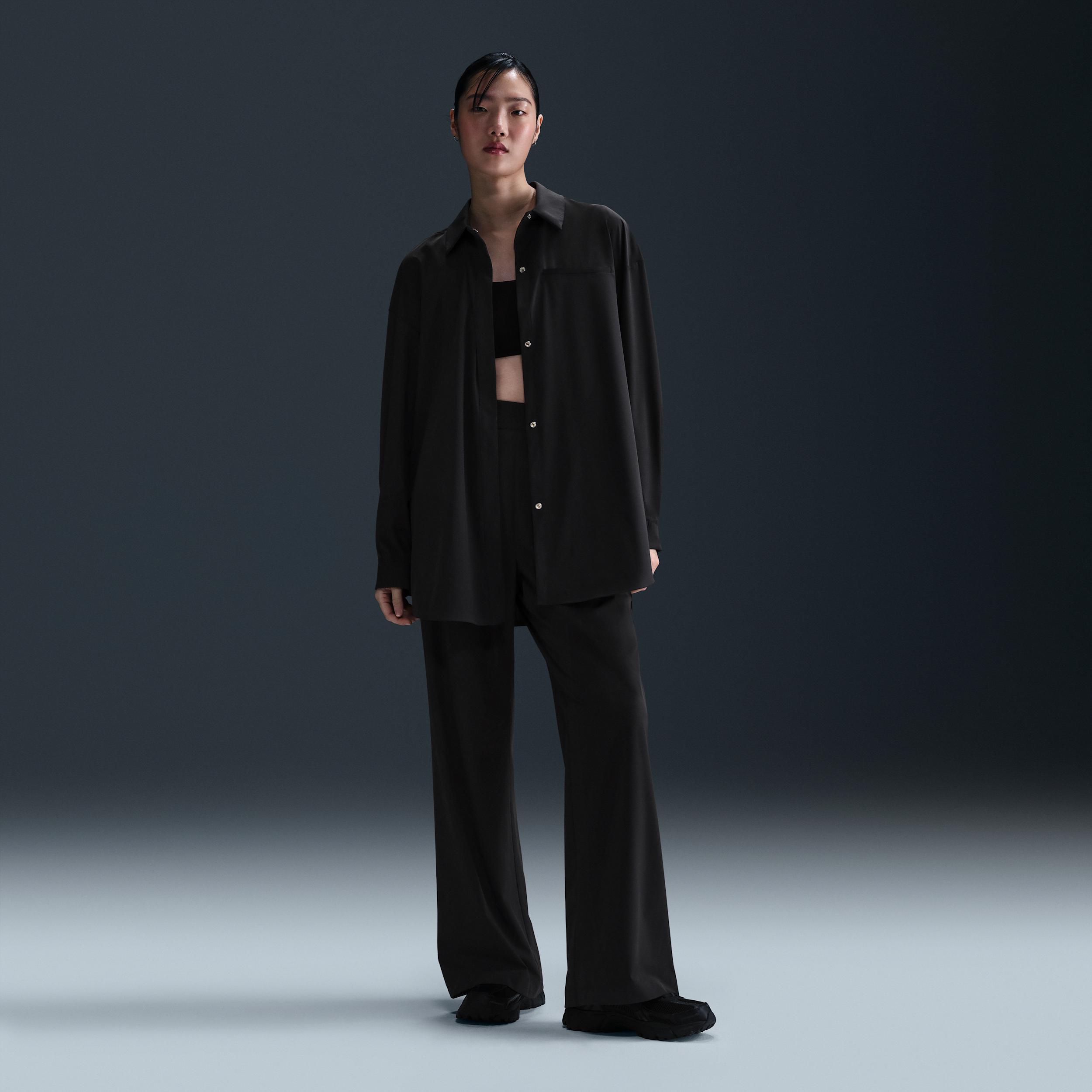 Nike Womens 24.7 PerfectStretch Dri-FIT Oversized Long-Sleeve Shirt | HM8385-455 Product Image