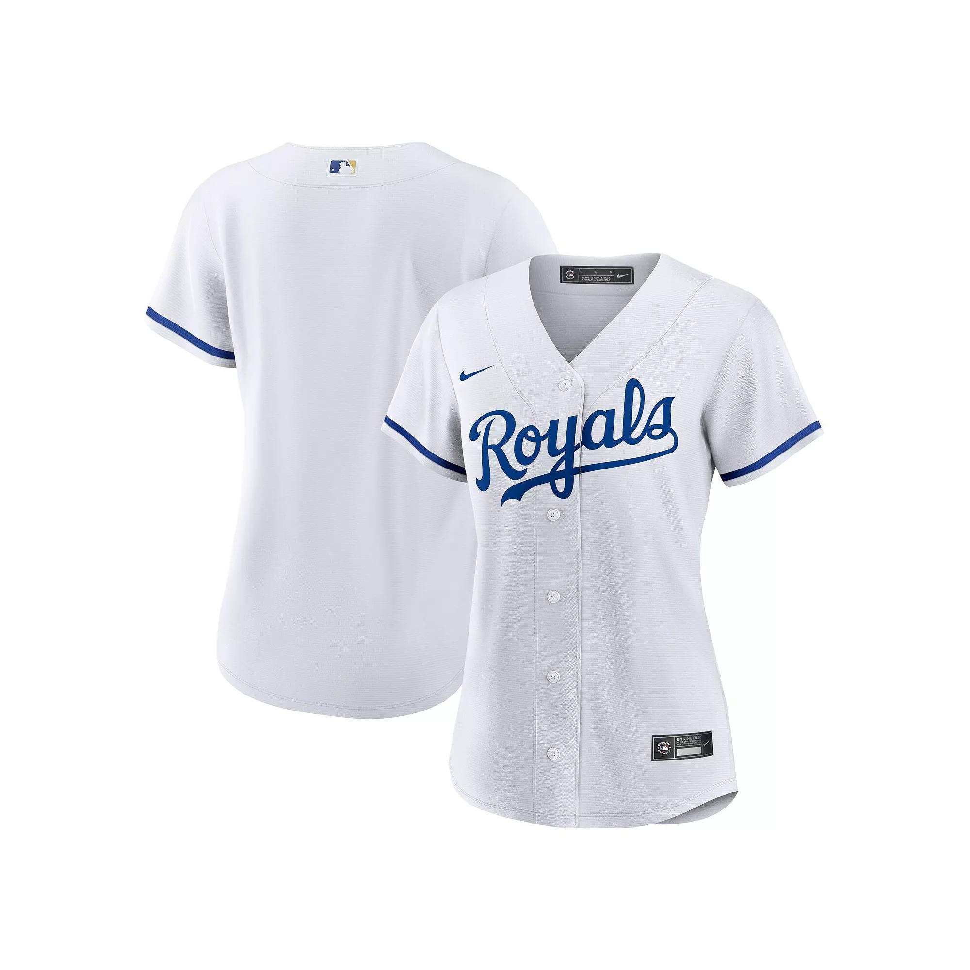 Women's Nike White Kansas City Royals Home Replica Team Logo Jersey, Size: Small Product Image