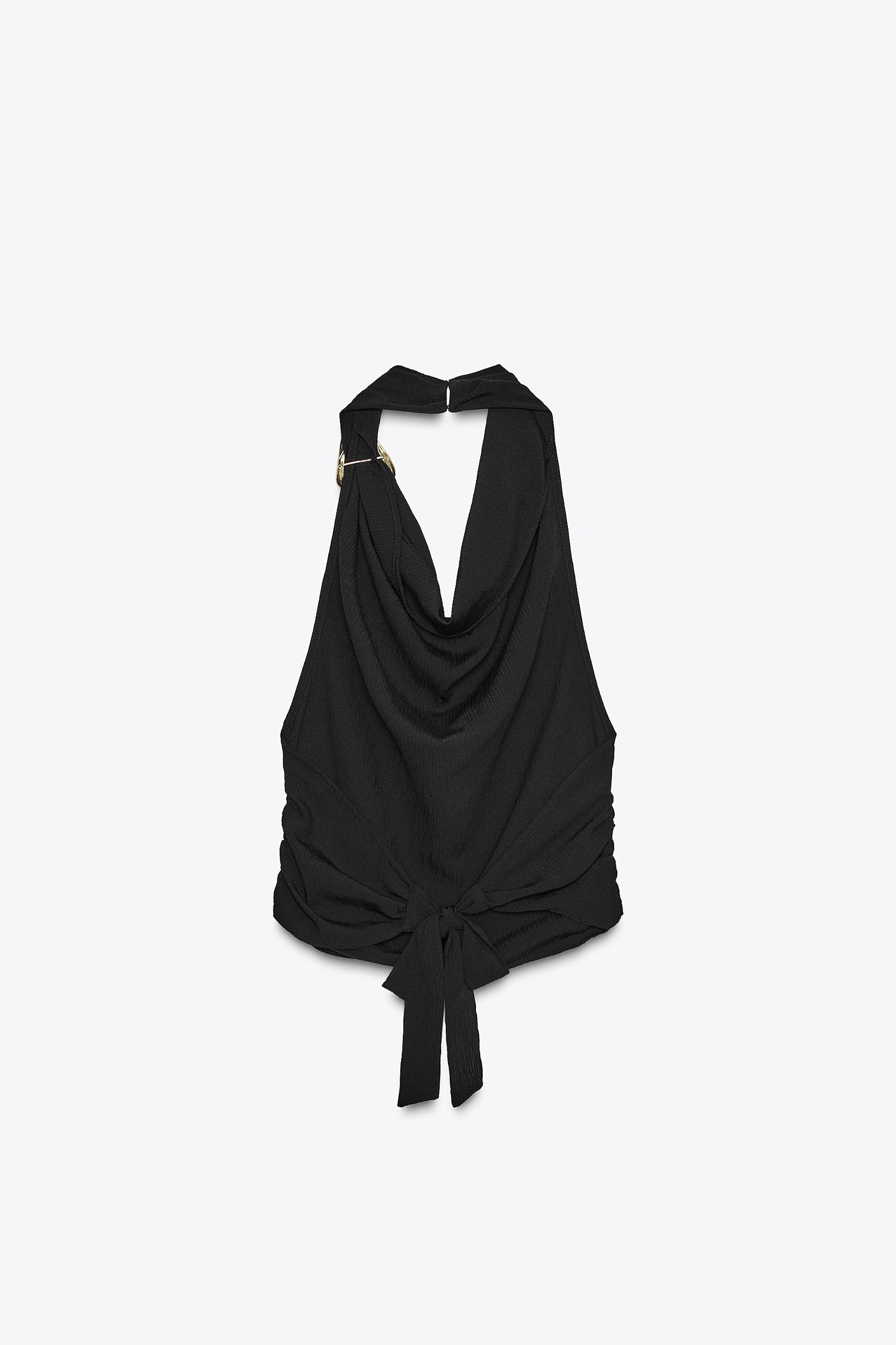 HALTER TOP WITH HARDWARE Product Image