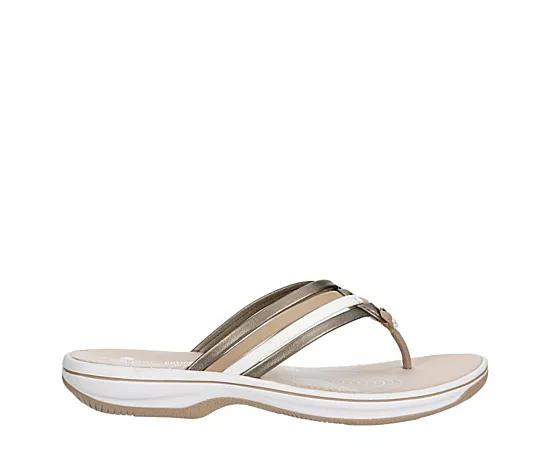 Clarks Womens Breeze Coral Flip Flop Sandal Product Image