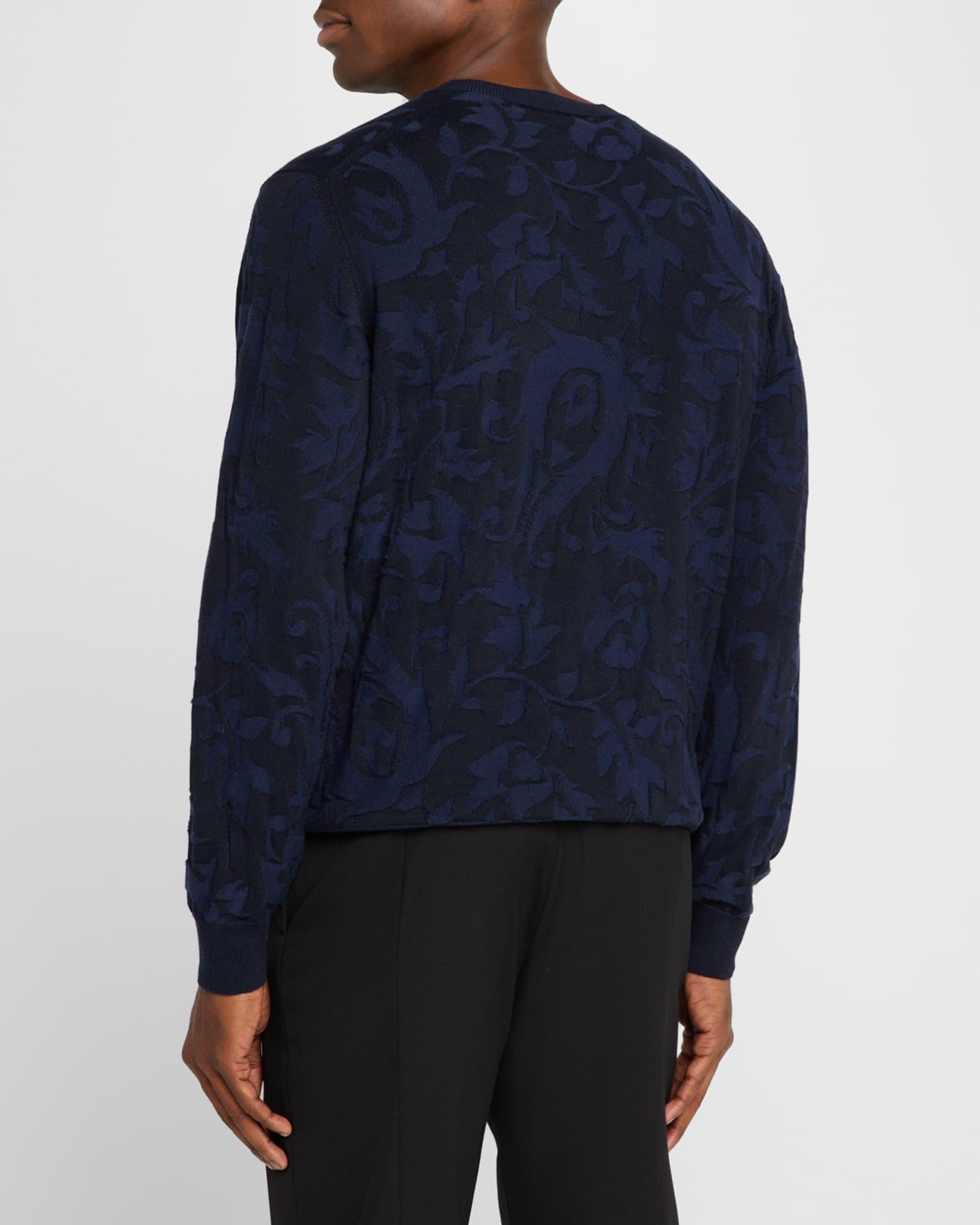 Men's Jacquard Cotton-Cashmere Sweater Product Image