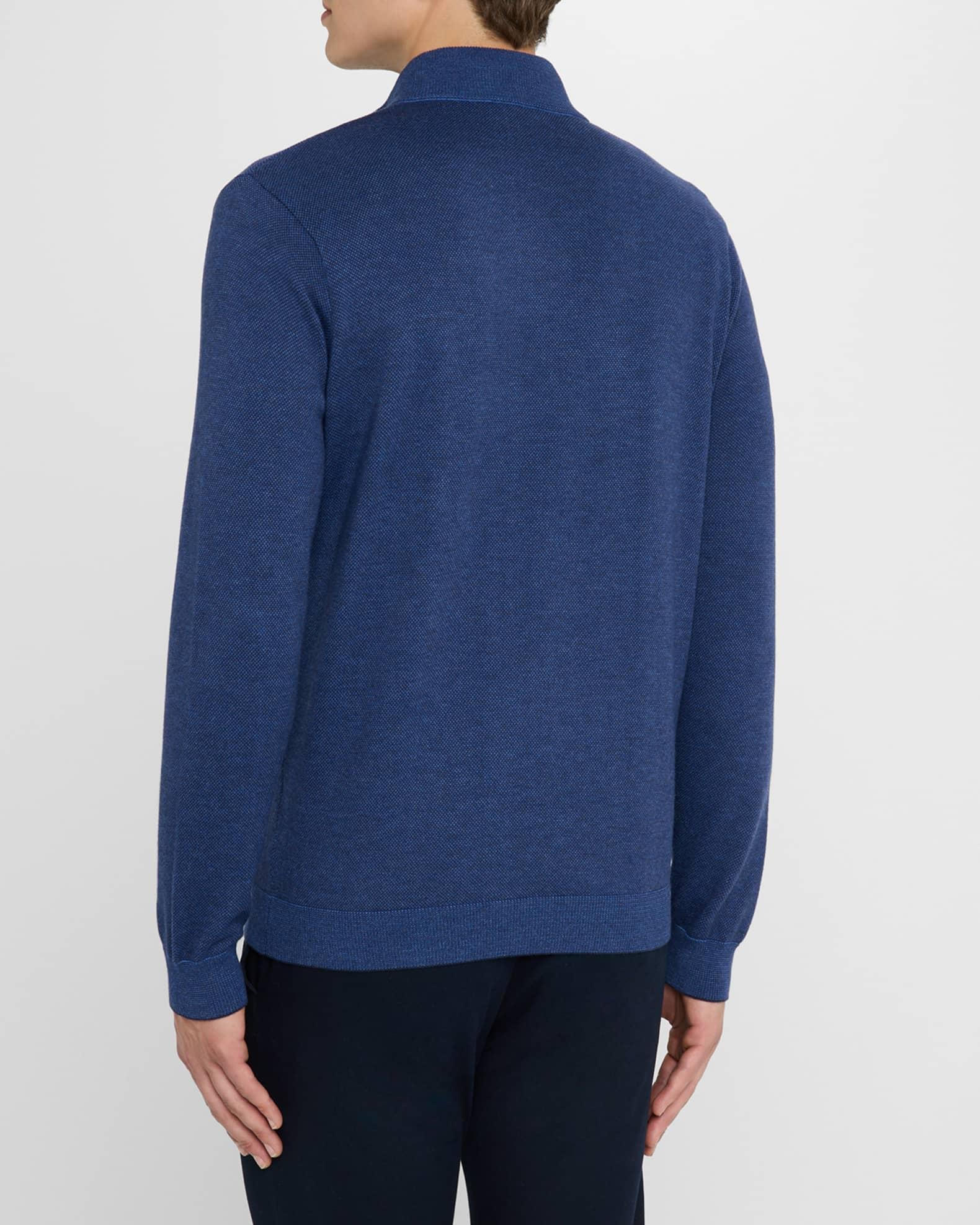 Men's Birdseye Knit Quarter-Zip Sweater Product Image