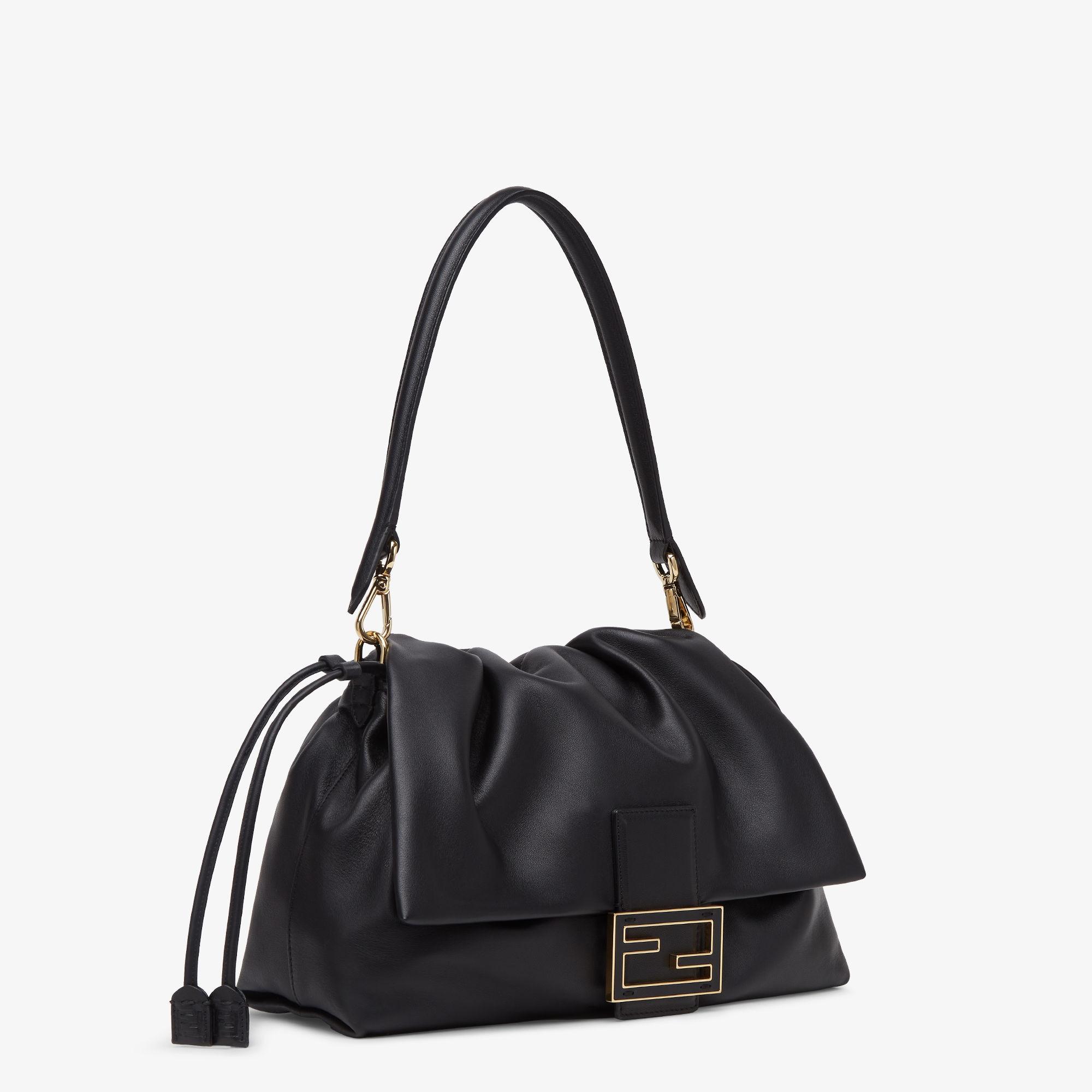 Mamma Baguette LargeBlack nappa leather bag Product Image