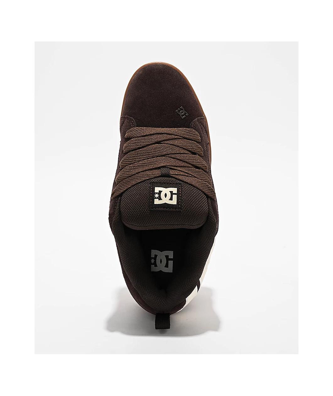 DC Court Graffik Brown Skate Shoes Product Image