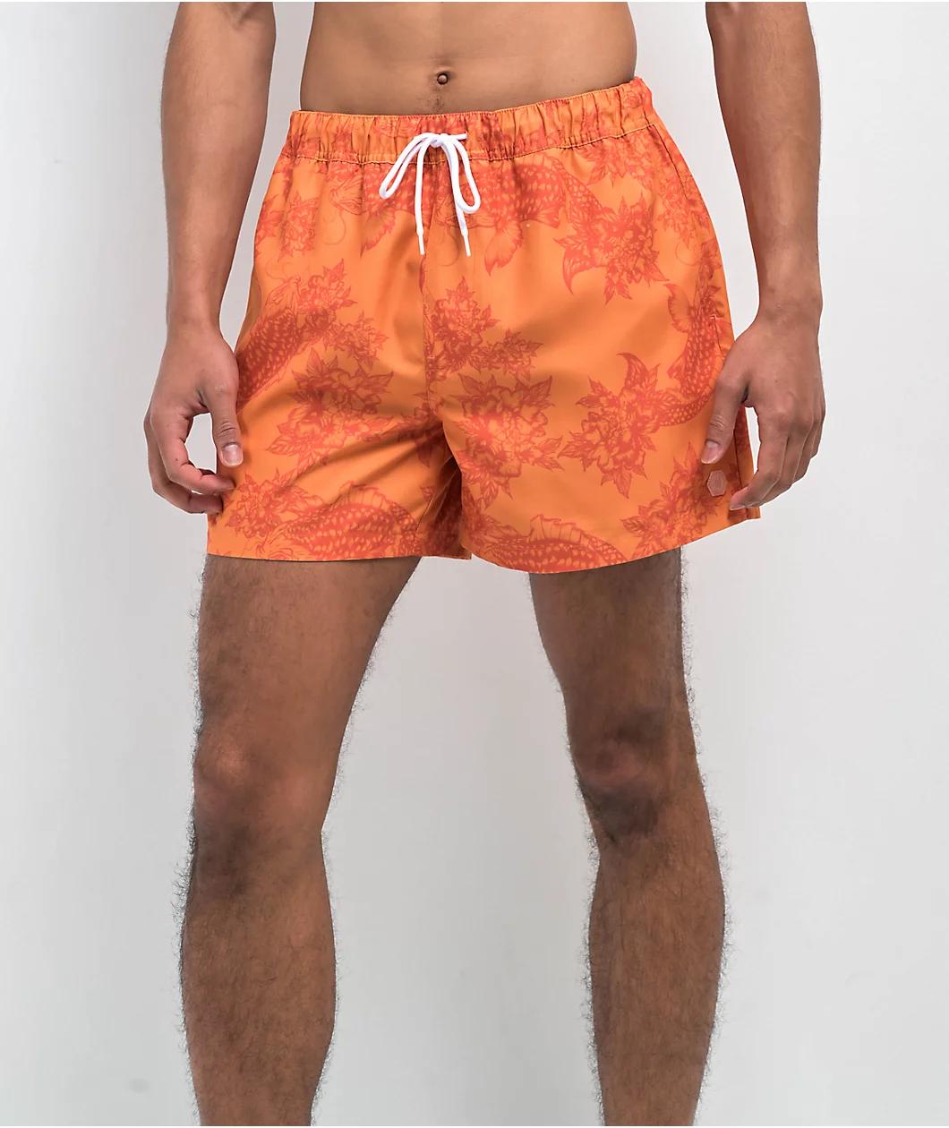 Empyre Ollie Koi Orange Board Shorts  Product Image