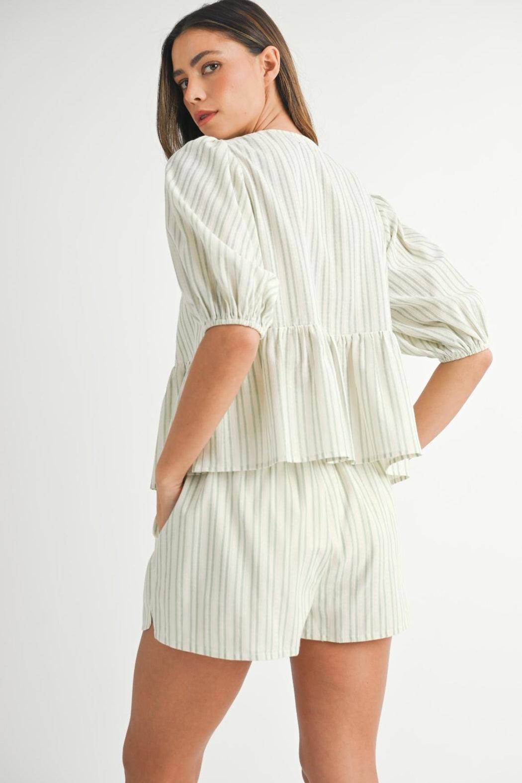 Striped Shorts Set Product Image