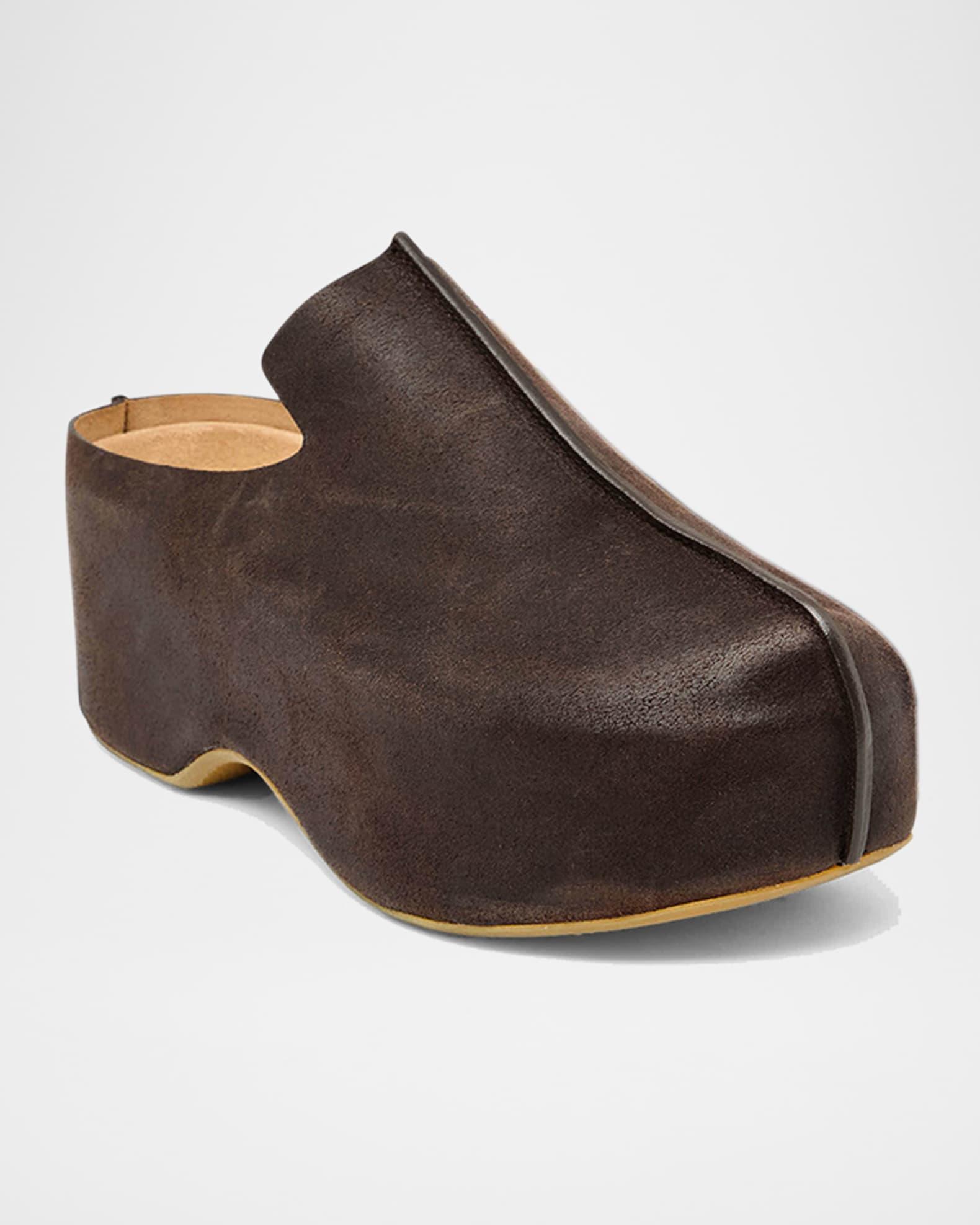 Suede Platform Clogs Product Image