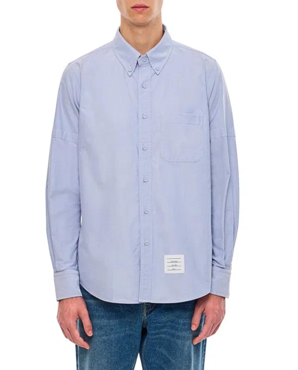 Thom Browne Men's Classic Fit Cotton Button-Down Shirt Product Image