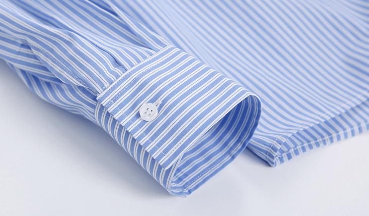 RT No. 2156 OVERSIZE STRIPED COLLAR SHIRT Product Image