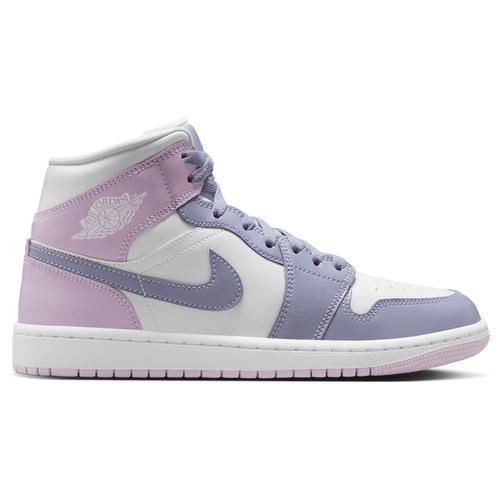Jordan Womens Jordan AJ 1 Mid - Womens Basketball Shoes Indigo Haze/White/White/White Product Image