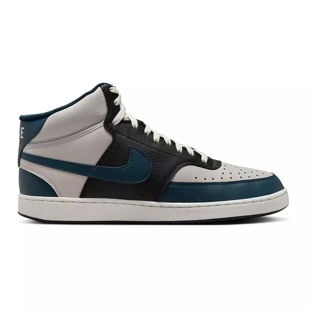 Nike Court Vision Mid Next Nature Men's Shoes, Size: 10.5, Iron Navy Black Product Image