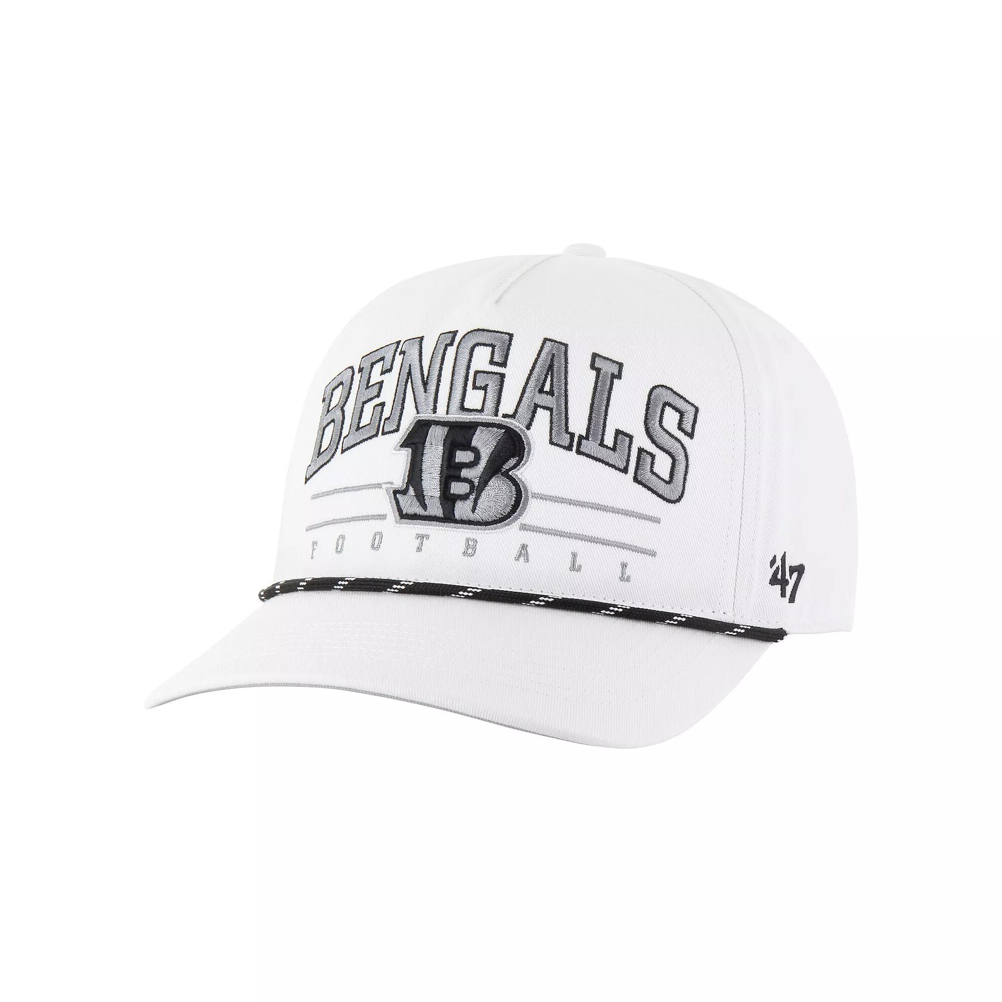 Men's '47 White Cincinnati Bengals Roscoe Speckle Adjustable Hat Product Image