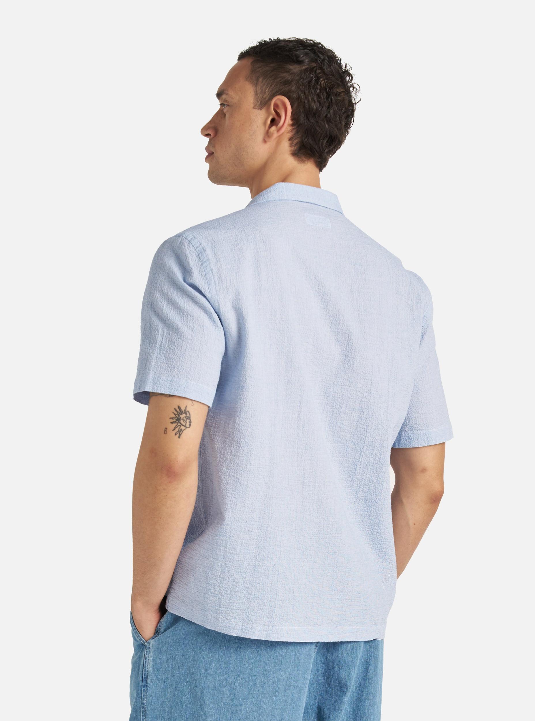 Pale Blue Seersucker Road Shirt Product Image