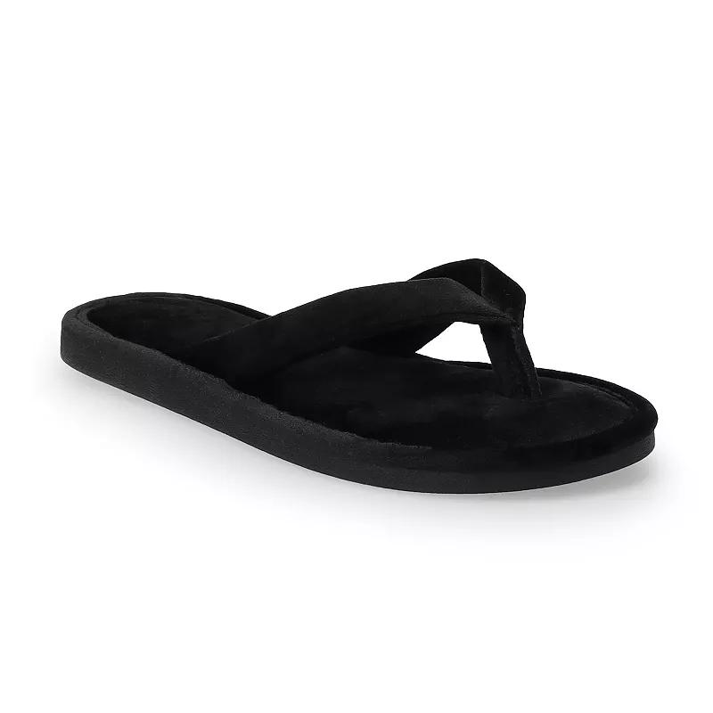 Women's LC Lauren Conrad Alonaa Thong Sandals, Size: XL, Black Product Image