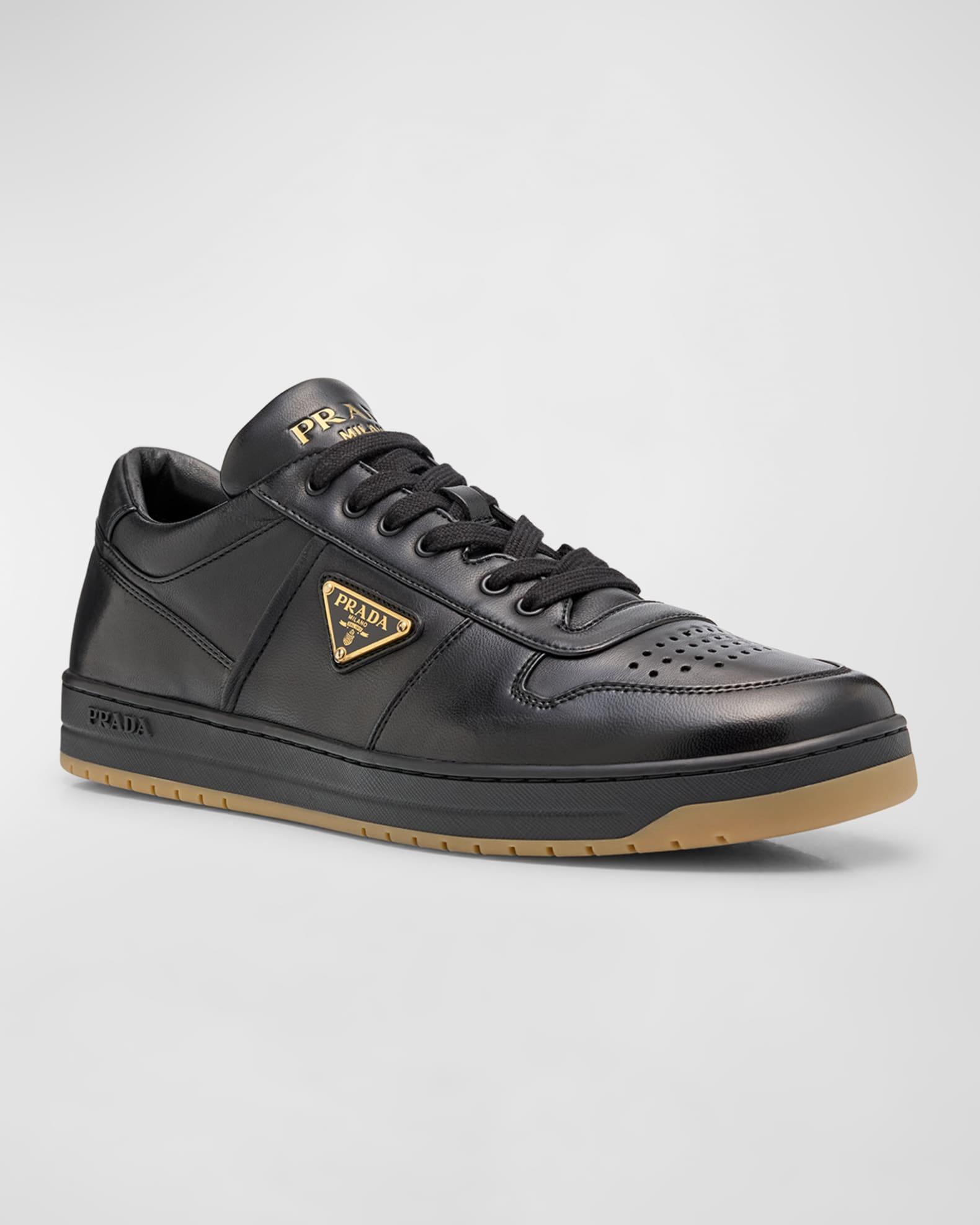 Men's Downtown Napa Leather Low-Top Sneakers Product Image