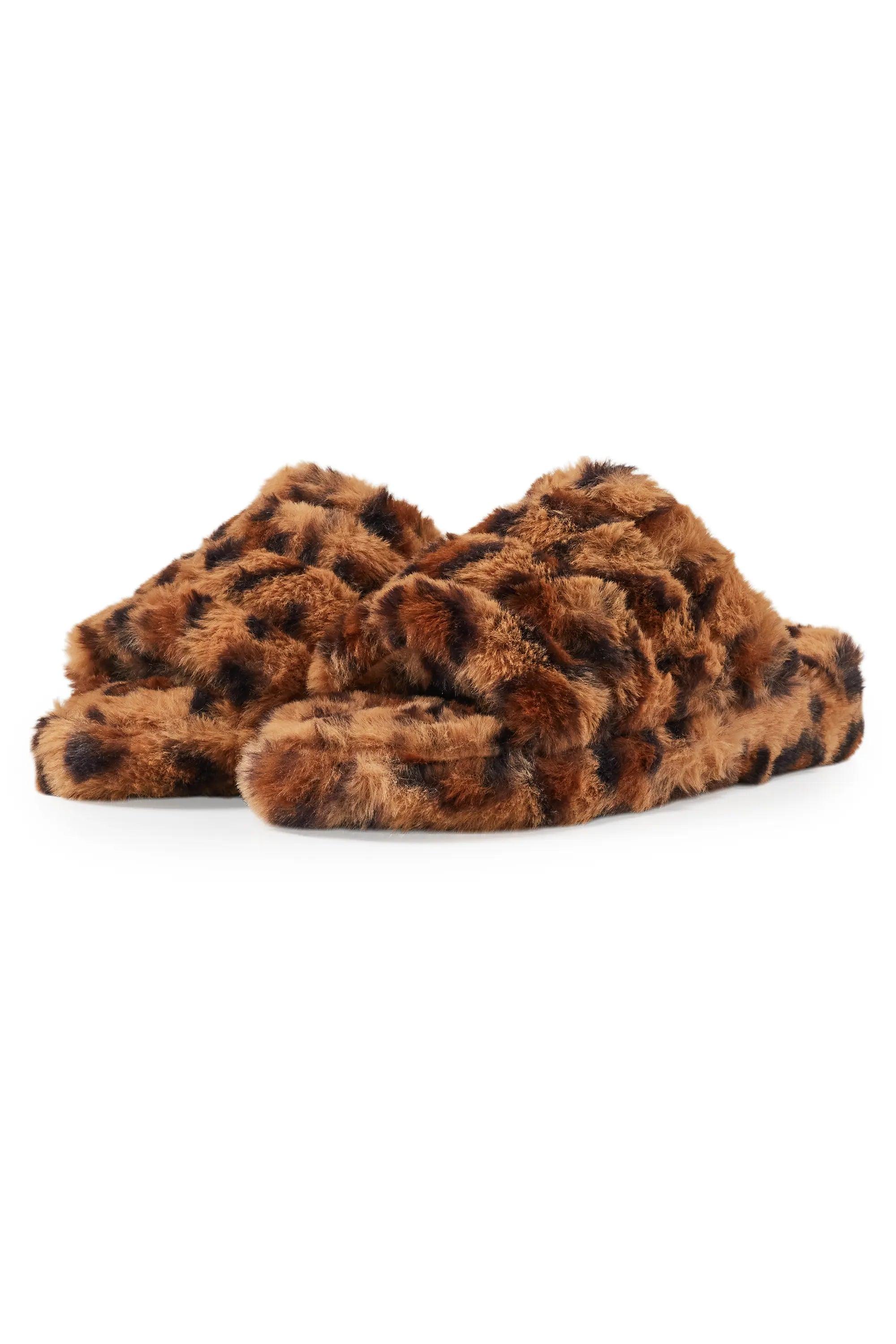 Shecovia Cheetah Slippers Female Product Image