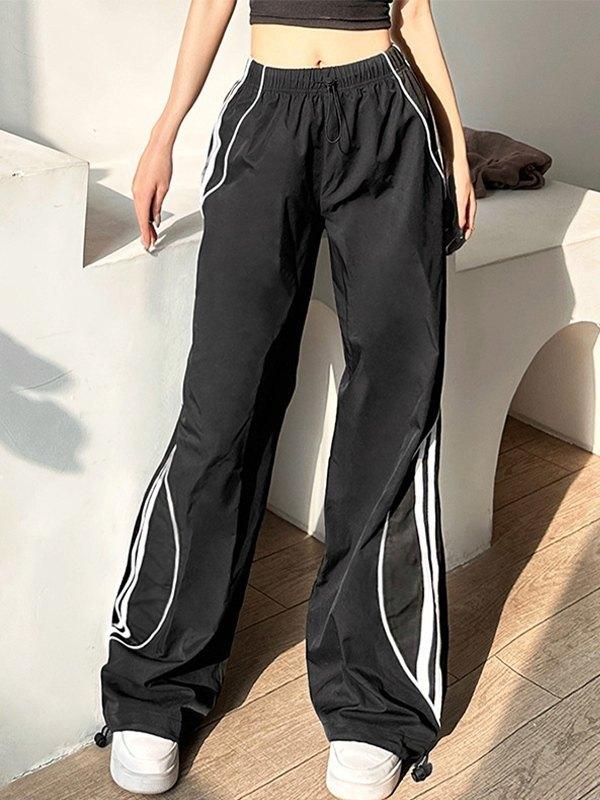 Piping Side Stripe Baggy Sweatpants Product Image
