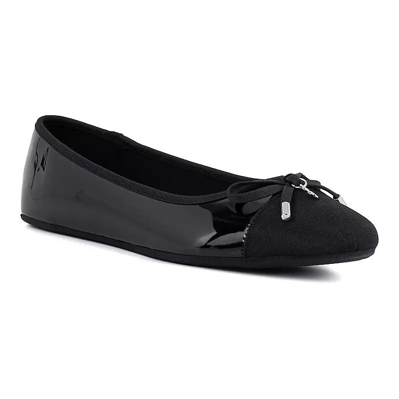 sugar Florah Women's Ballet Casual Flats, Size: 7.5, Black Patent Product Image