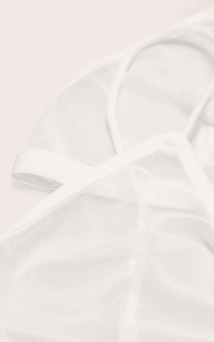 White Mesh Pack of 2 Basic Triangle Bra Product Image