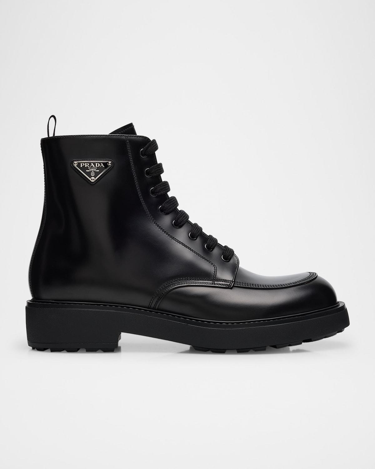 Mens Leather Combat Boots Product Image