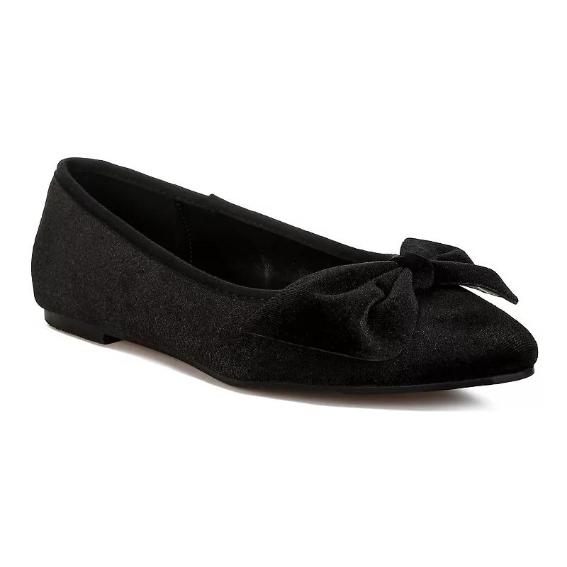 Rag & Co Pothos Women's Suede Ballet Flats,  Product Image