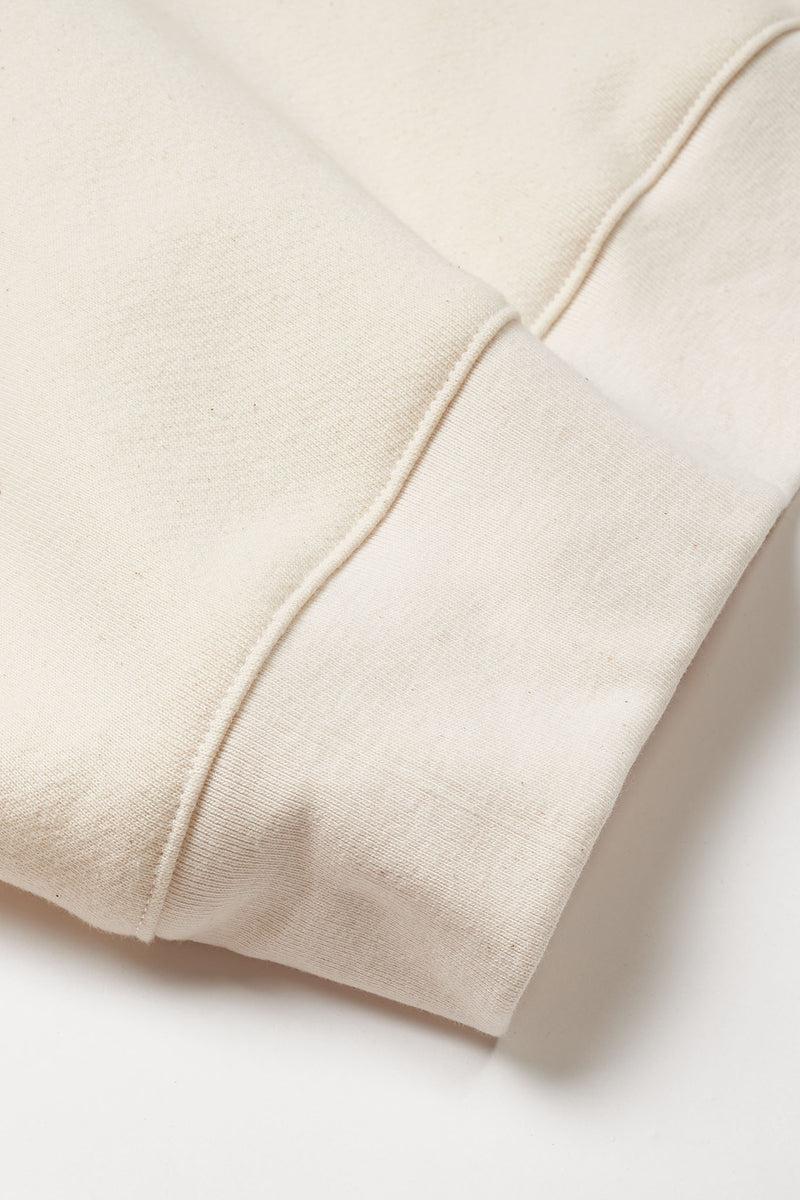 Women's Organic Heavyweight Crew Sweatshirt in Natural Product Image