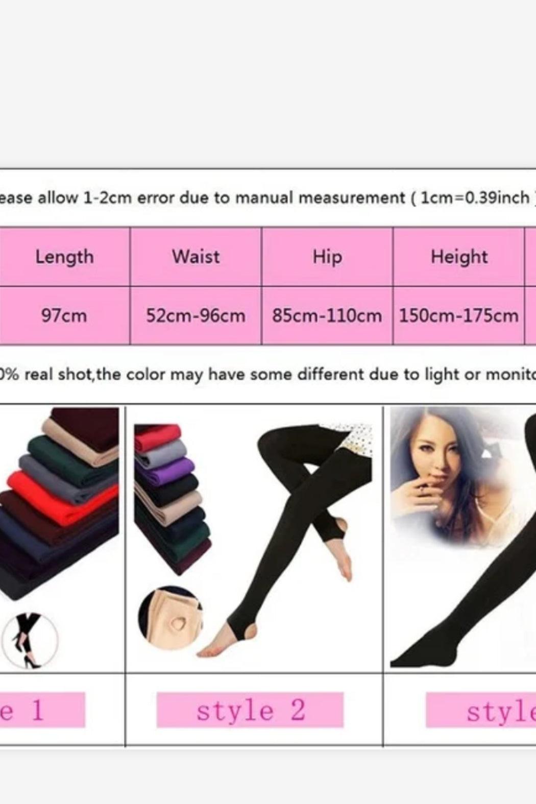 Women Brushed Stretch Fleece Lined Leggings-Style 3 Product Image