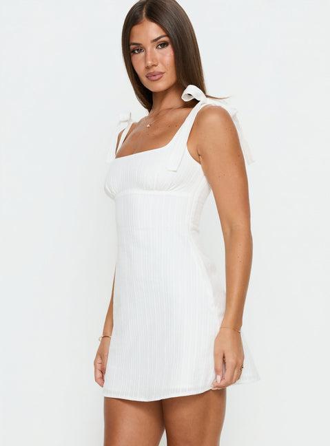 Neverending Mini Dress White Product Image