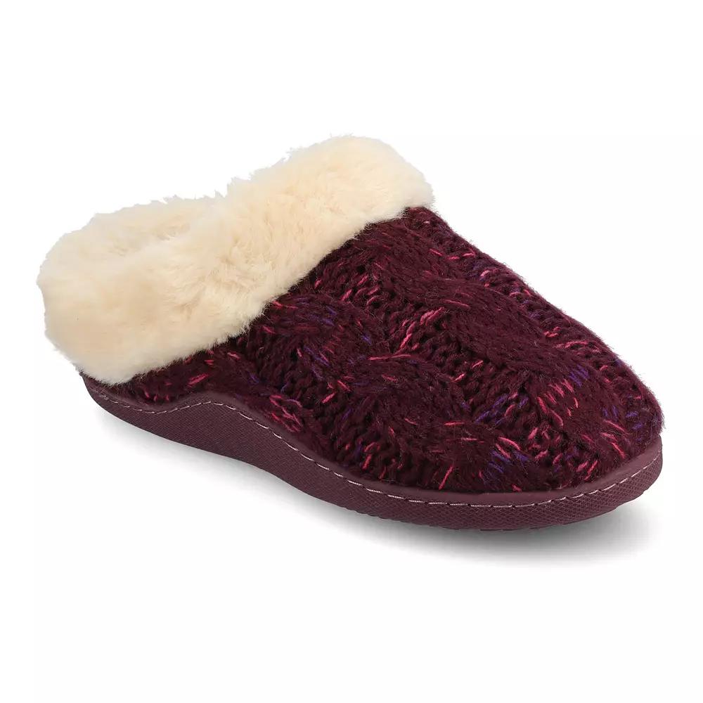 Journee Adiah Women's Cable Knit Clog Slippers,  Product Image