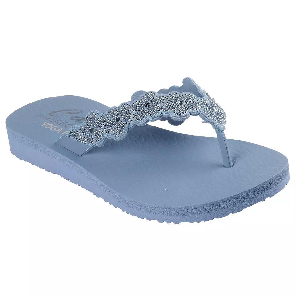 Skechers Cali® Meditation Rare Elegance Women's Thong Sandals, Size: 11, Light Blue Product Image