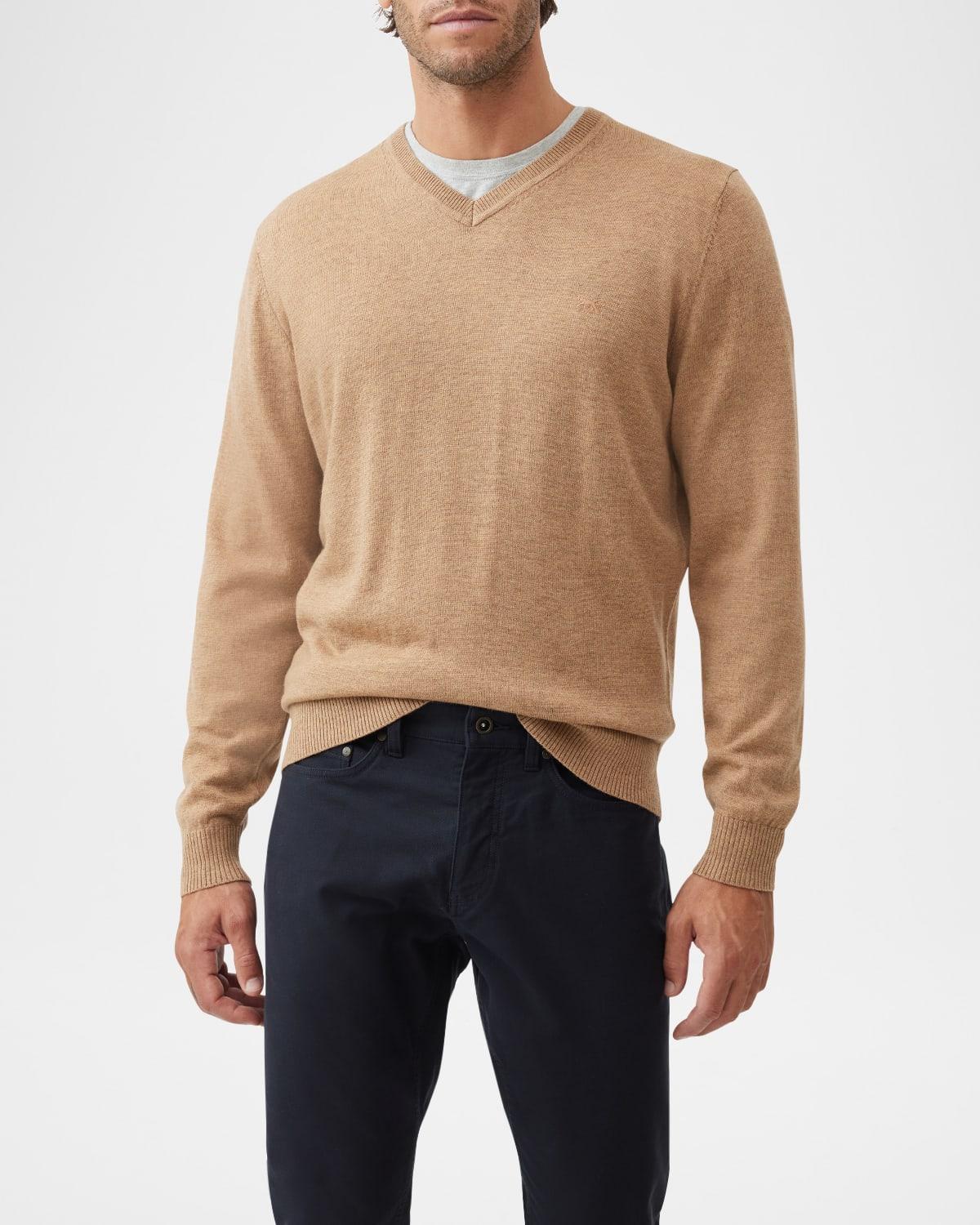 Mens Phoenix Wool V-Neck Sweater Product Image