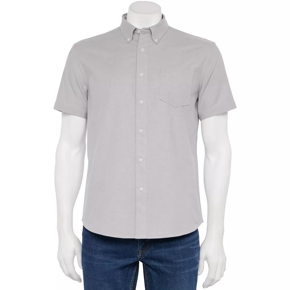 Men's Sonoma Goods For Life® Adaptive Short Sleeve Perfect Length Shirt,  Product Image