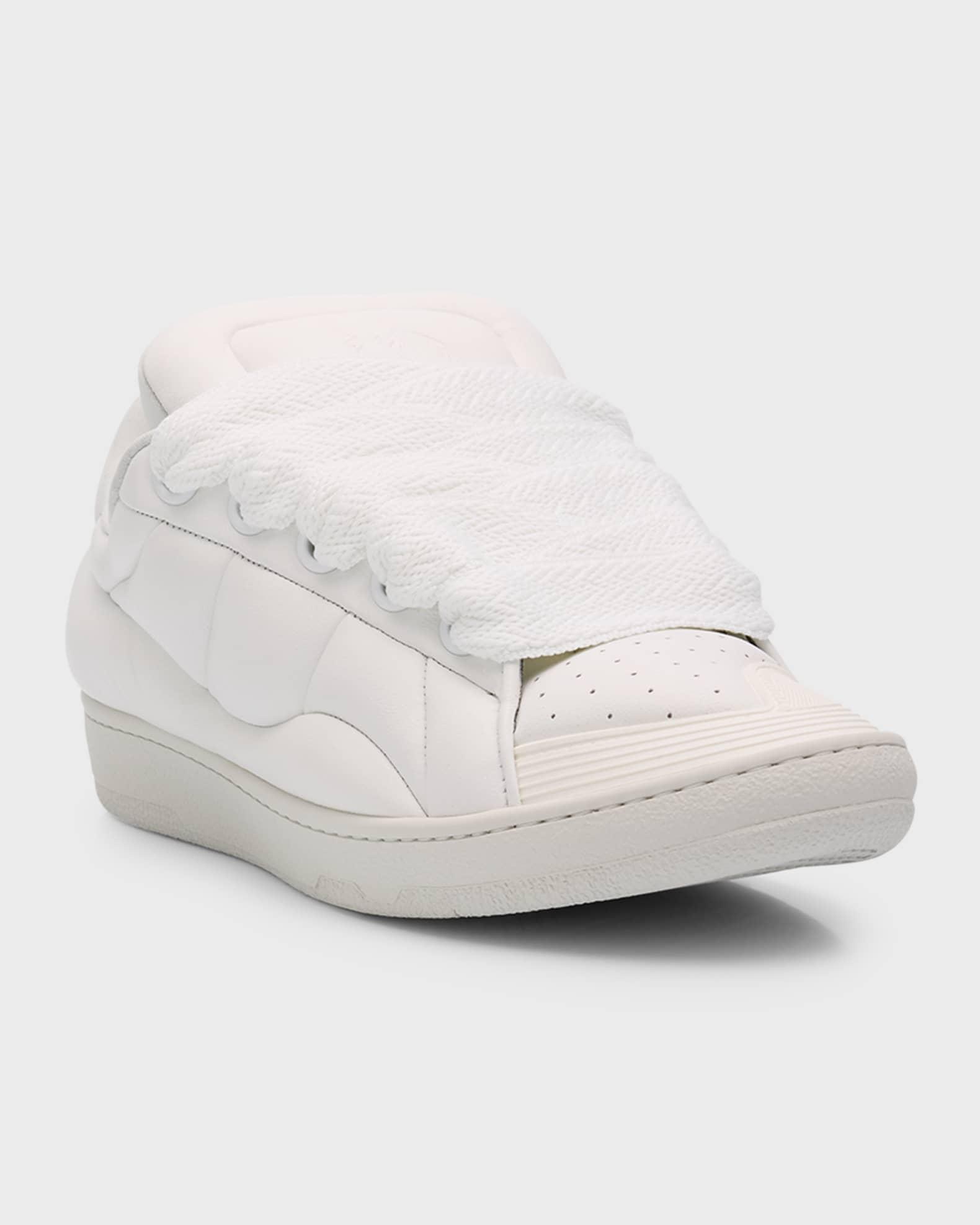 Men's Curb Quilted Leather Jumbo-Lace Sneakers Product Image