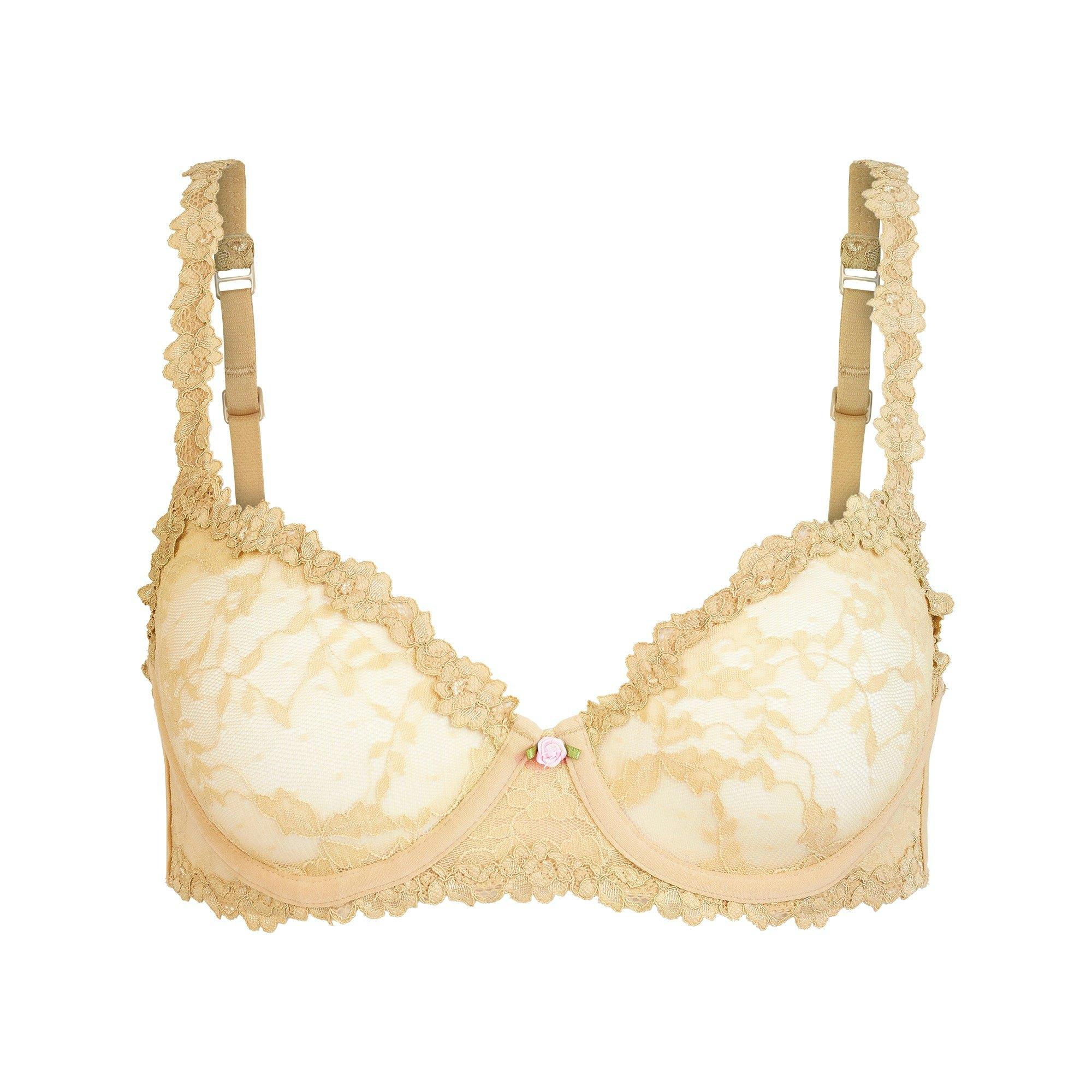 STRETCH LACE UNLINED DEMI BRA | DELTA Product Image