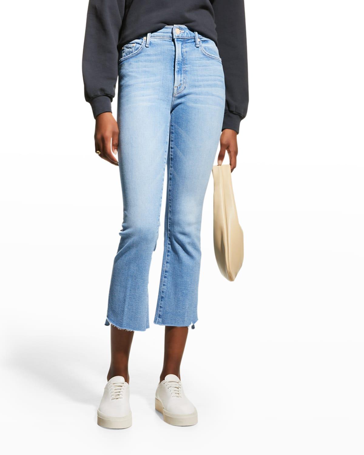 Womens The Insider Crop Step Fray Jeans Product Image