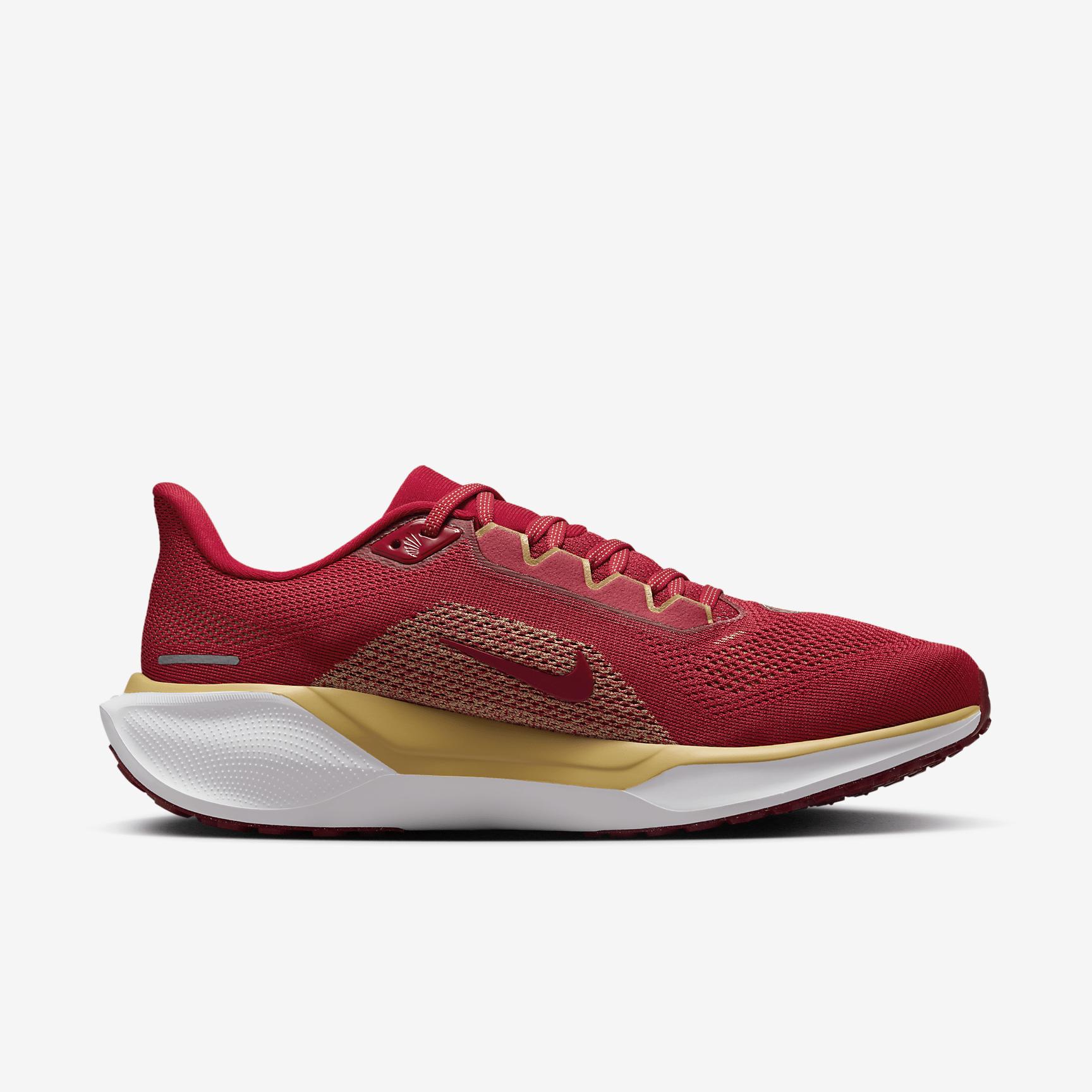 Nike Men's Pegasus 41 NFL San Francisco 4ers Road Running Shoes Product Image